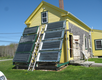 Picture of Solar hot water system at a farm in Maine