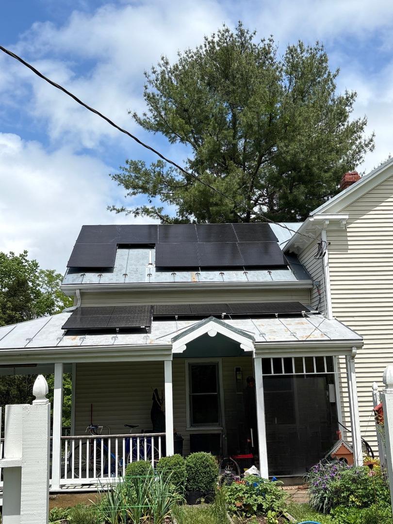 Installation on Metallic Roof