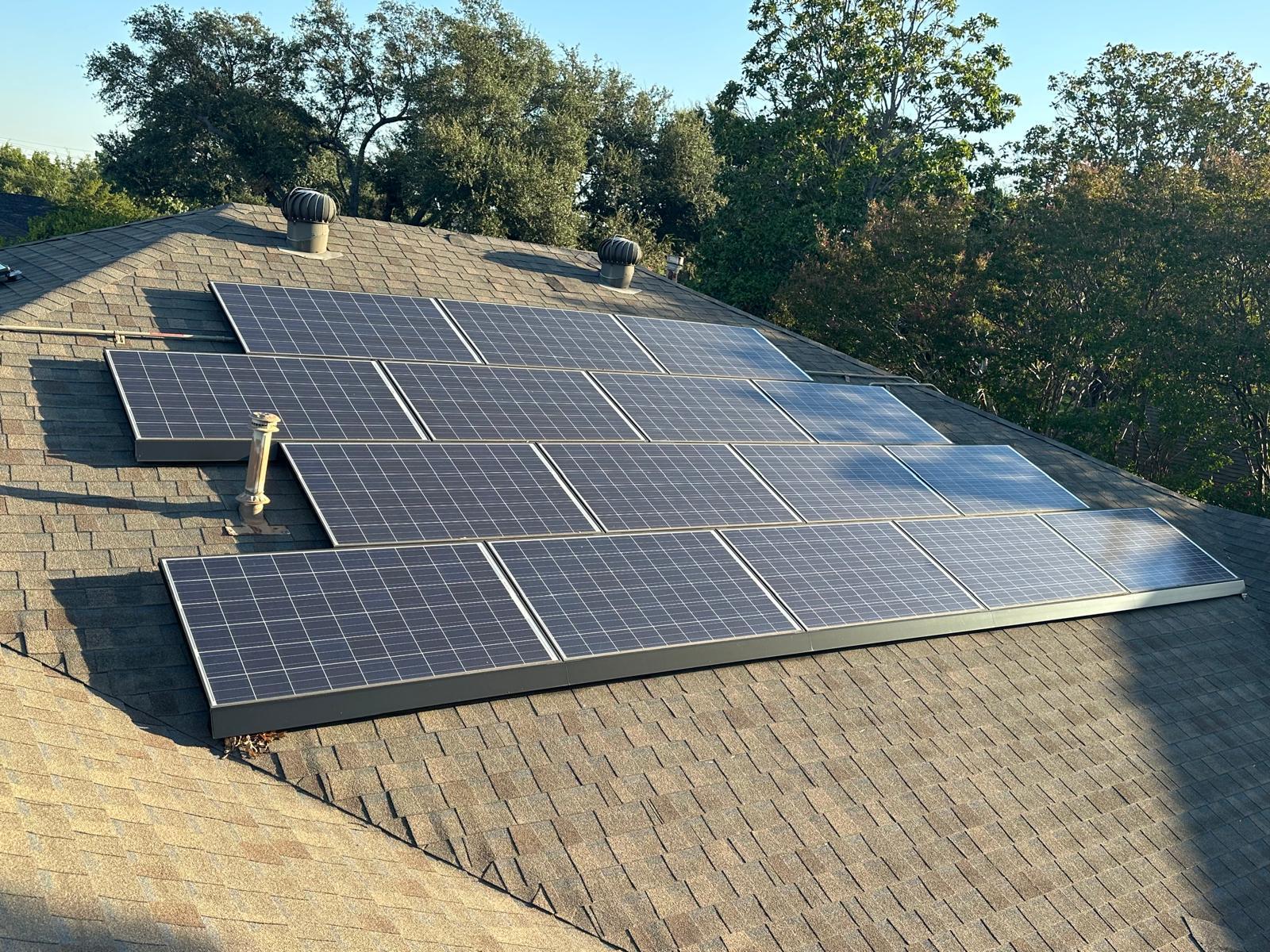 Customized installation as per roof construction