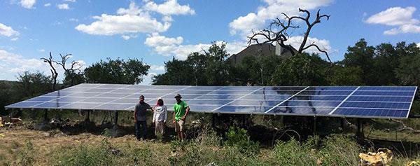 13.48 KW Ground Mount Install in New Braunfels