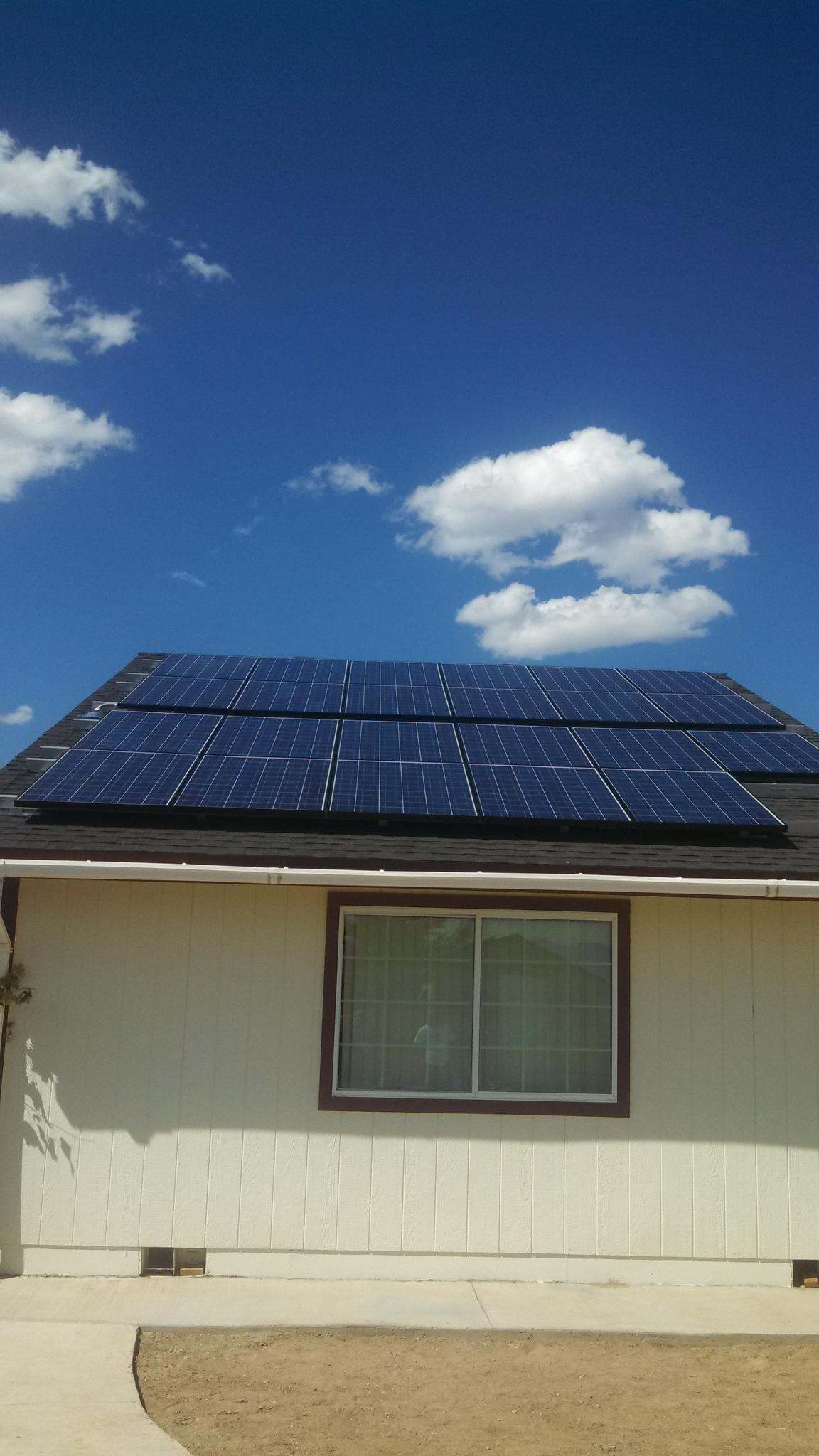 5 kW PV Solar System consisting of roof mounted solar panels and micro-inverters