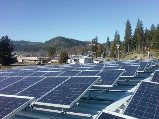 55 kW PV Solar System consisting of roof mounted solar panels