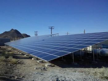 121 kW PV Solar System consisting of ground mounted solar panels in Tonopah