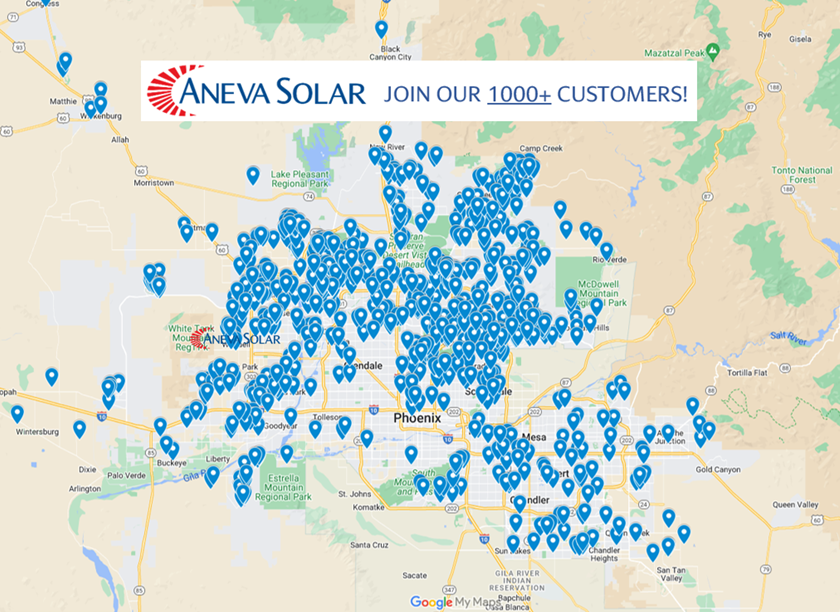 Aneva Solar 1000+ Installation map