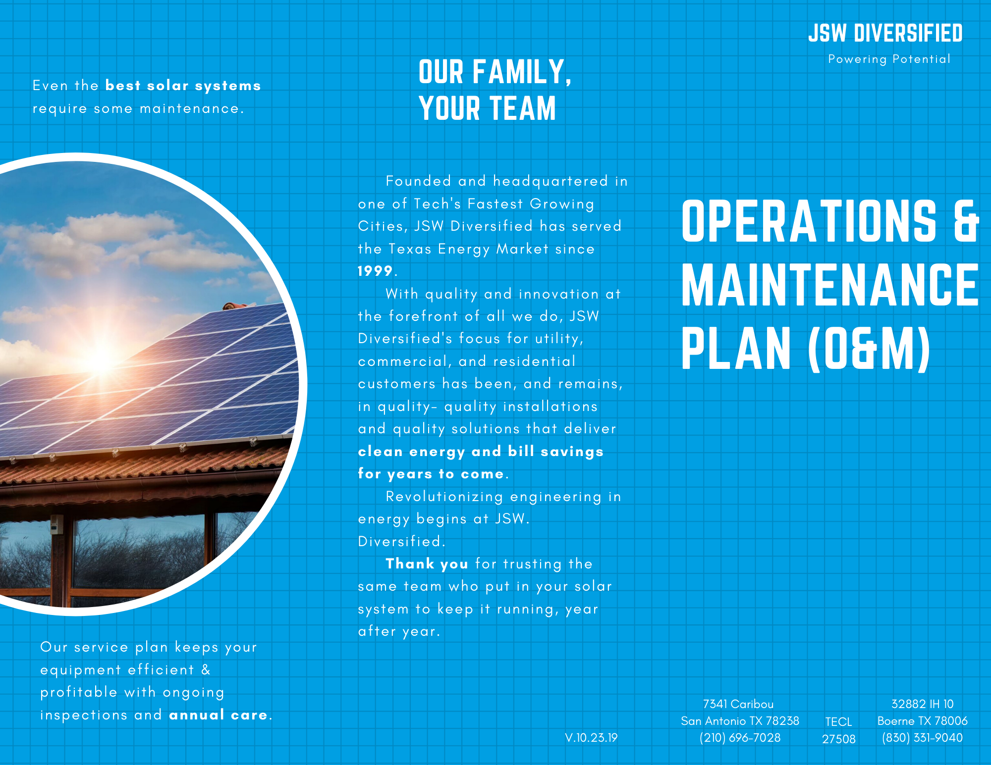 Our Operations & Maintenance Plan (pg.1)