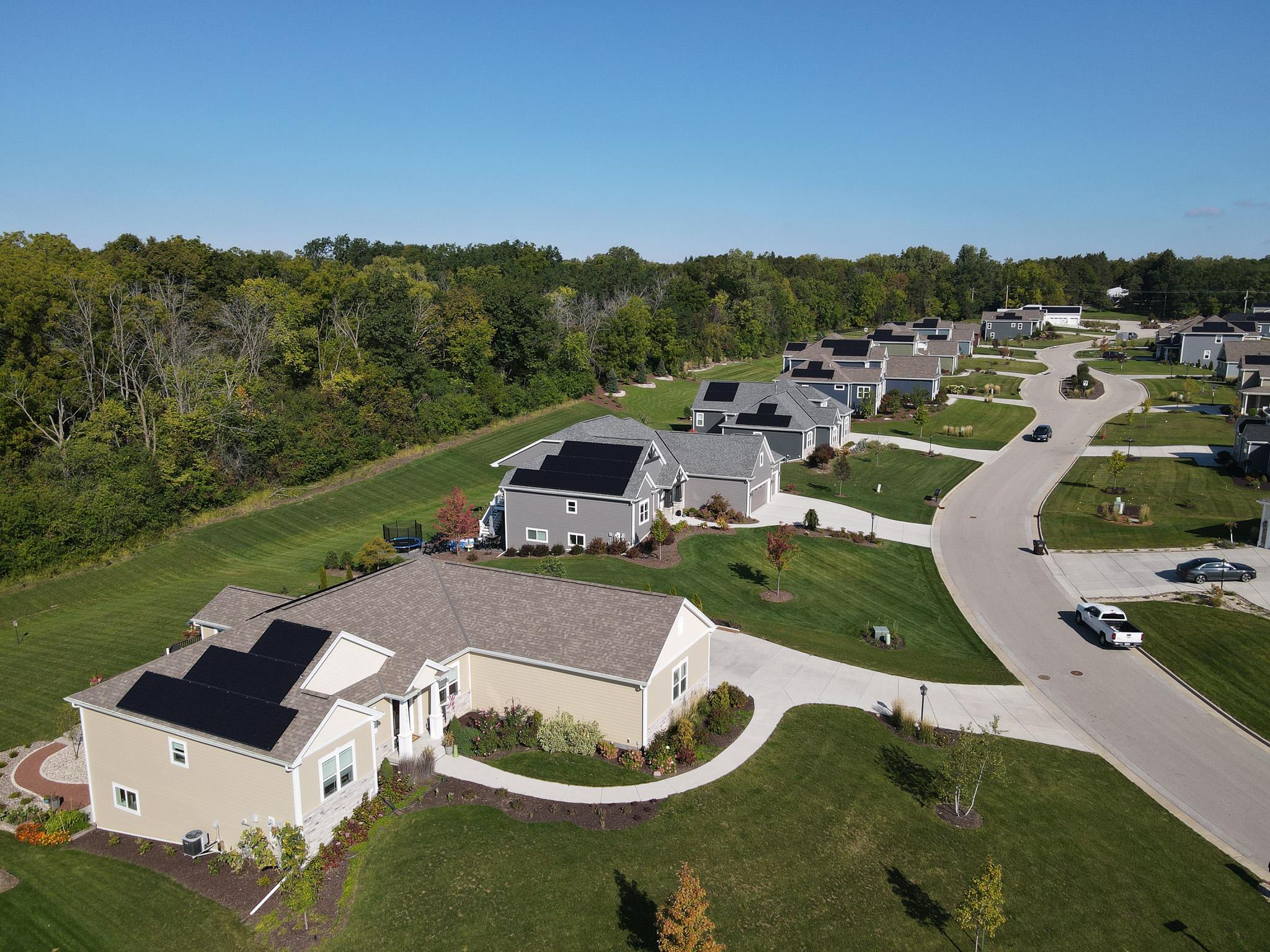 Current Electric outfitted an entire subdivision with solar systems in Southeastern Wisconsin