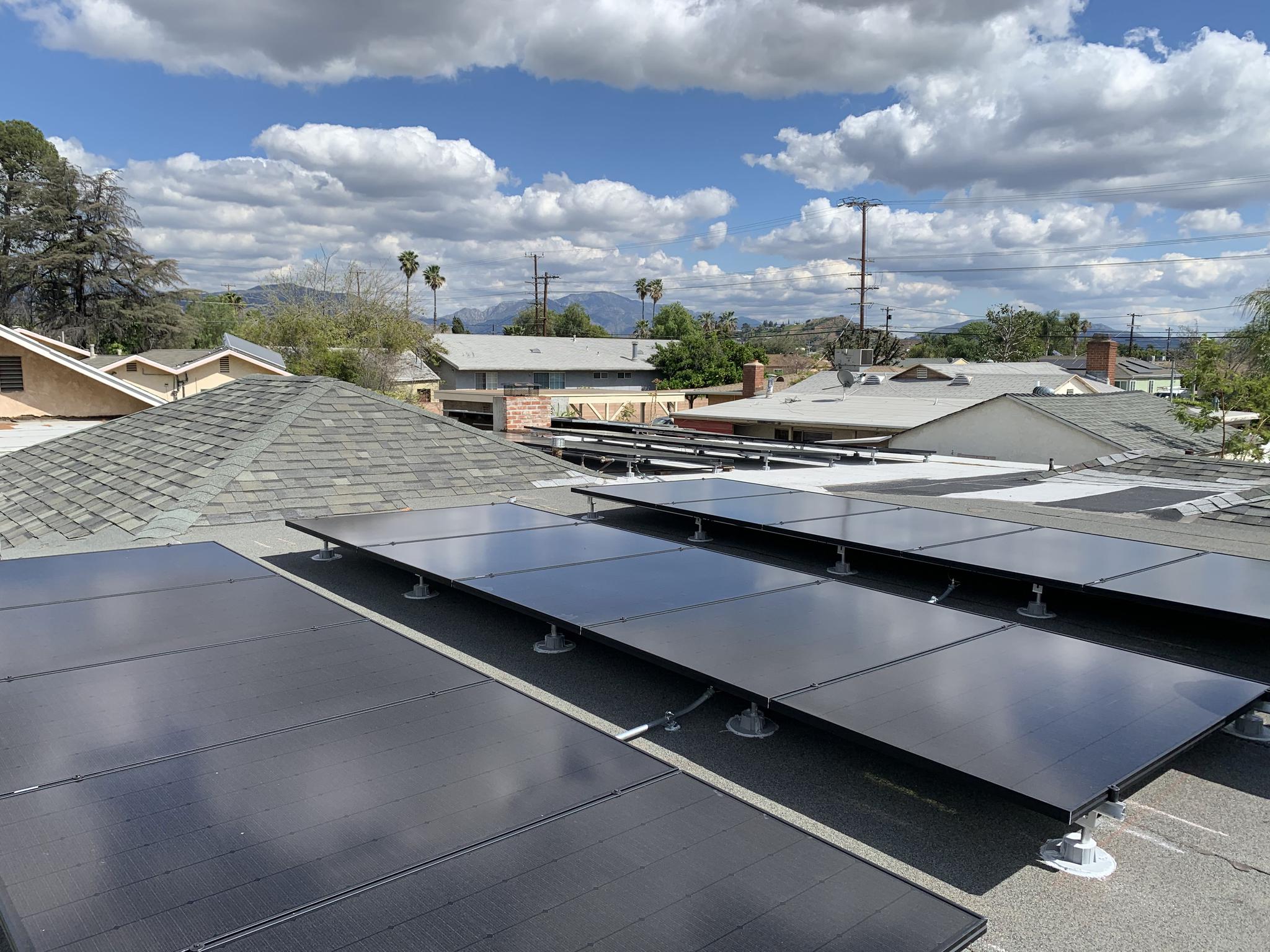 11kW CandianSolar on flat roof