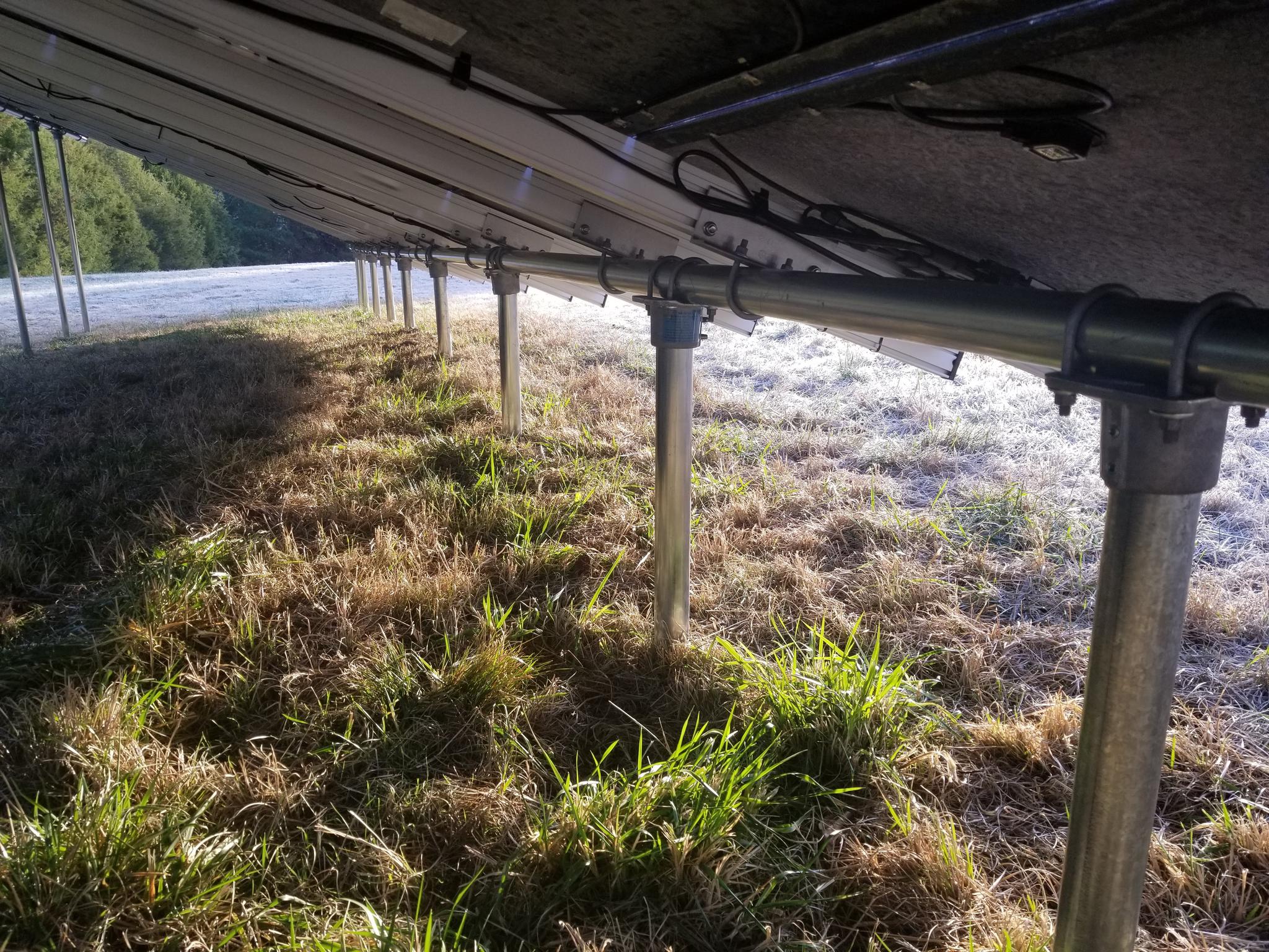 Solar Array Framing Close Up