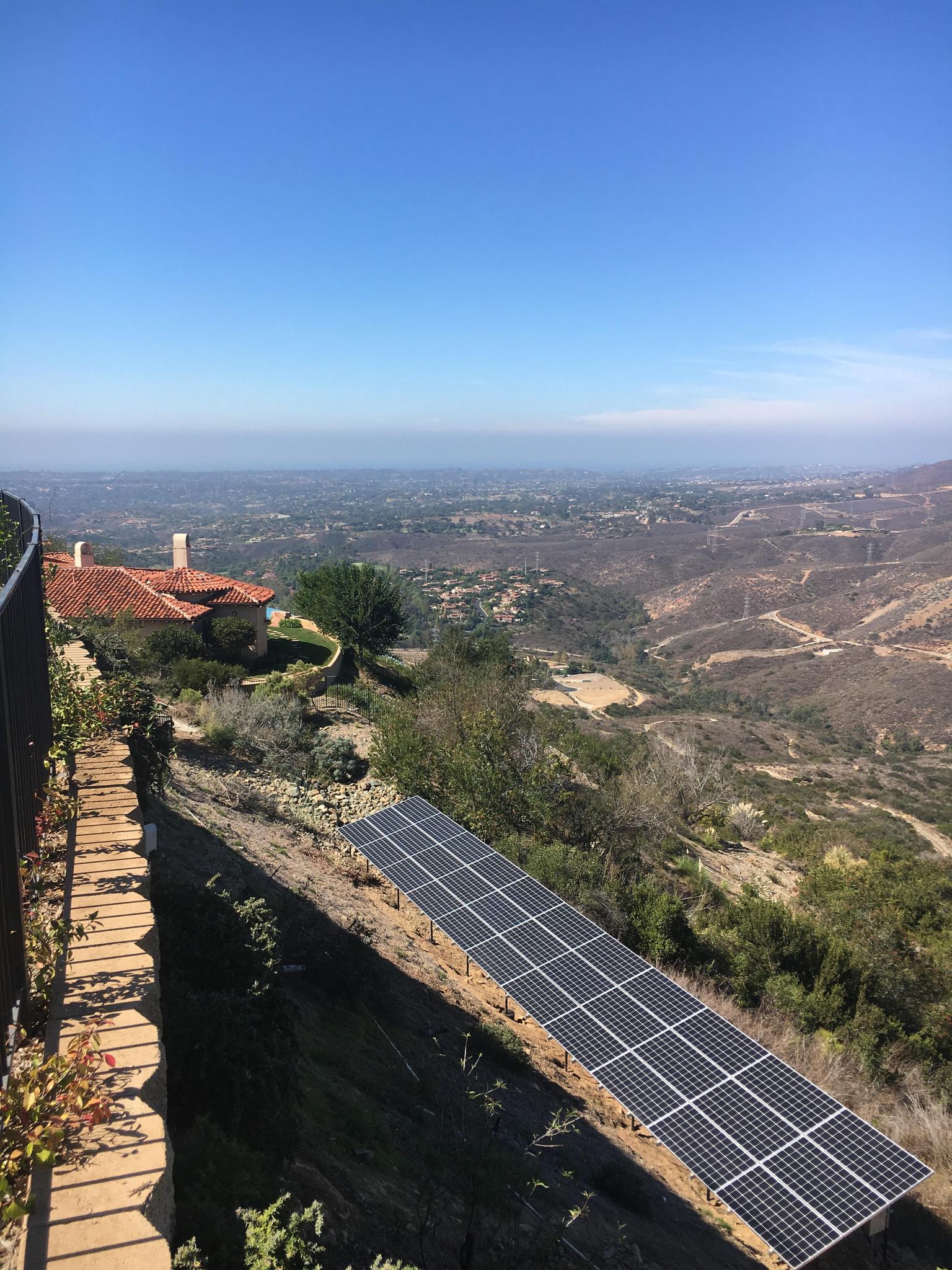 Rancho Santa Fe Reverse Tilt Ground Mount System