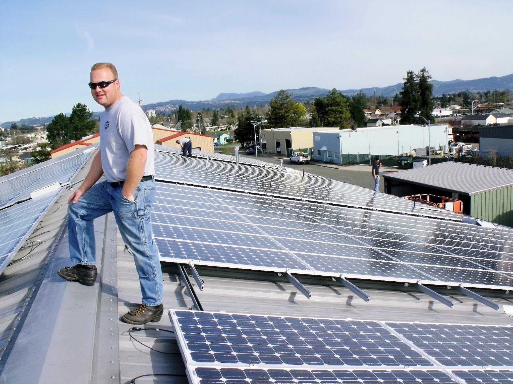 Russian River Brewing solar installation