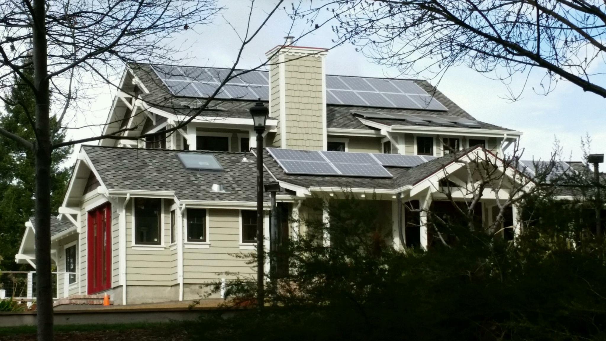 Roof mounted solar