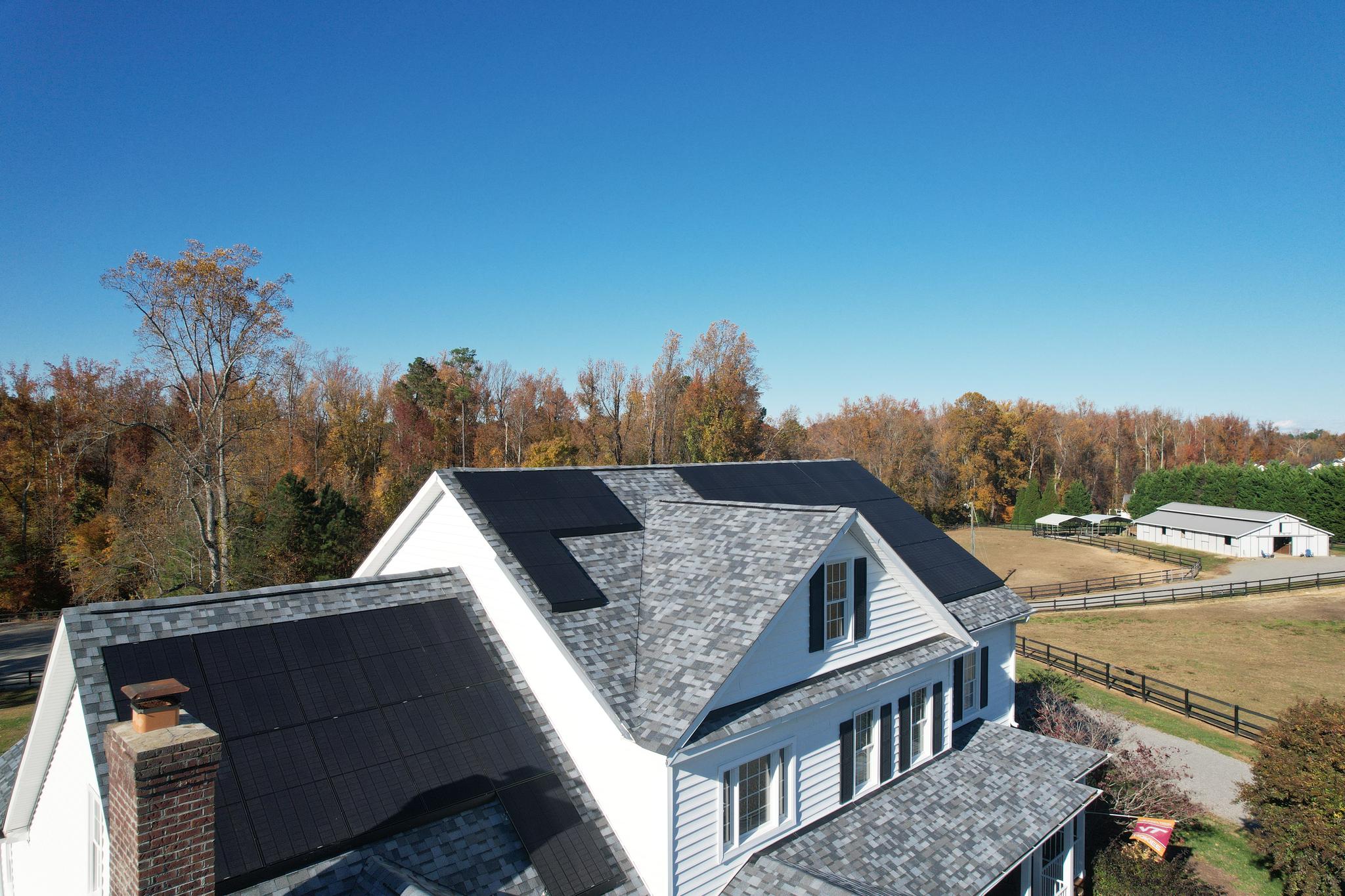 Roof Mounted Solar Panel System