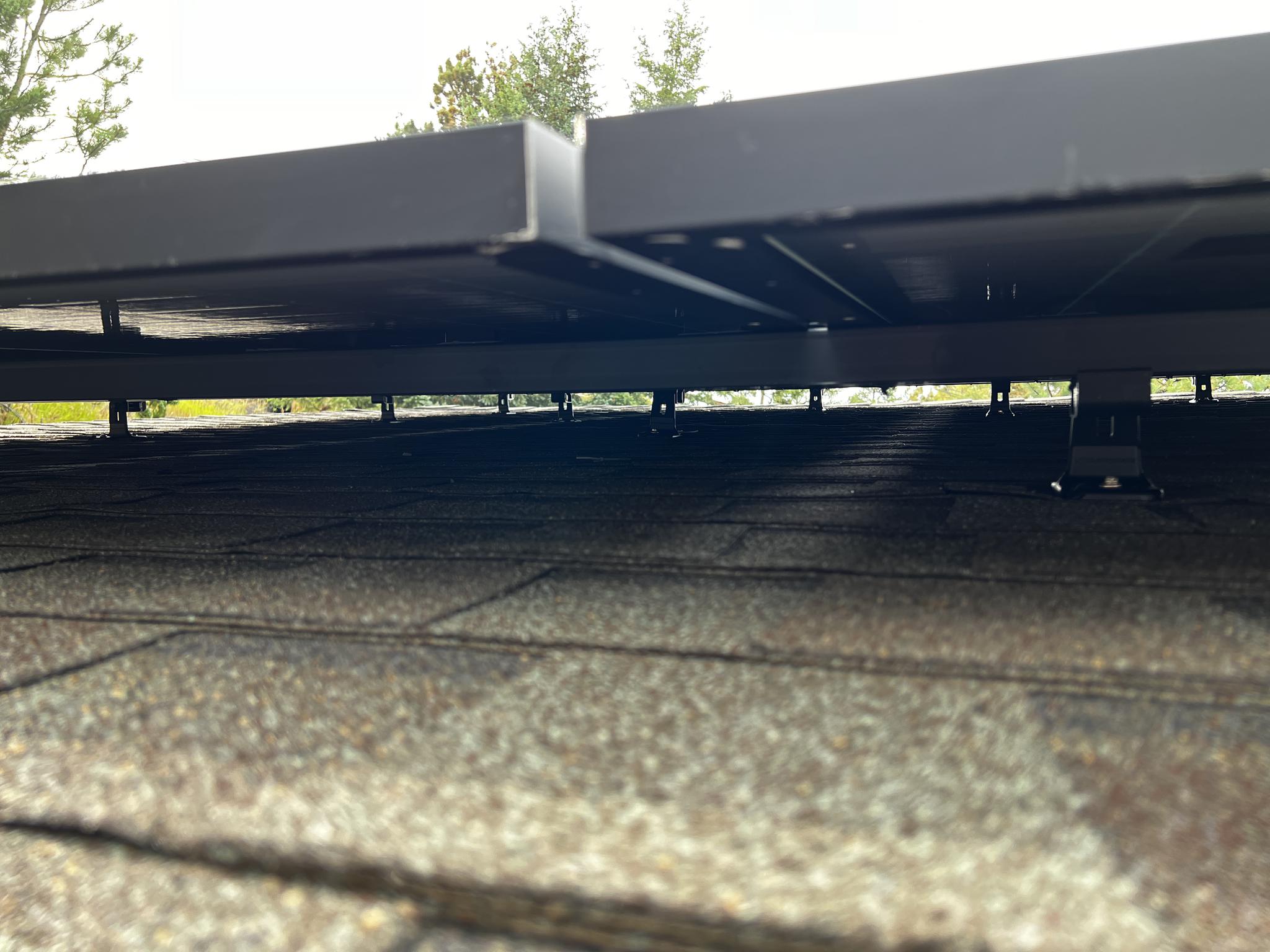 This is an example of just how clean our installations are. Notice there are no visible wires under this solar array!