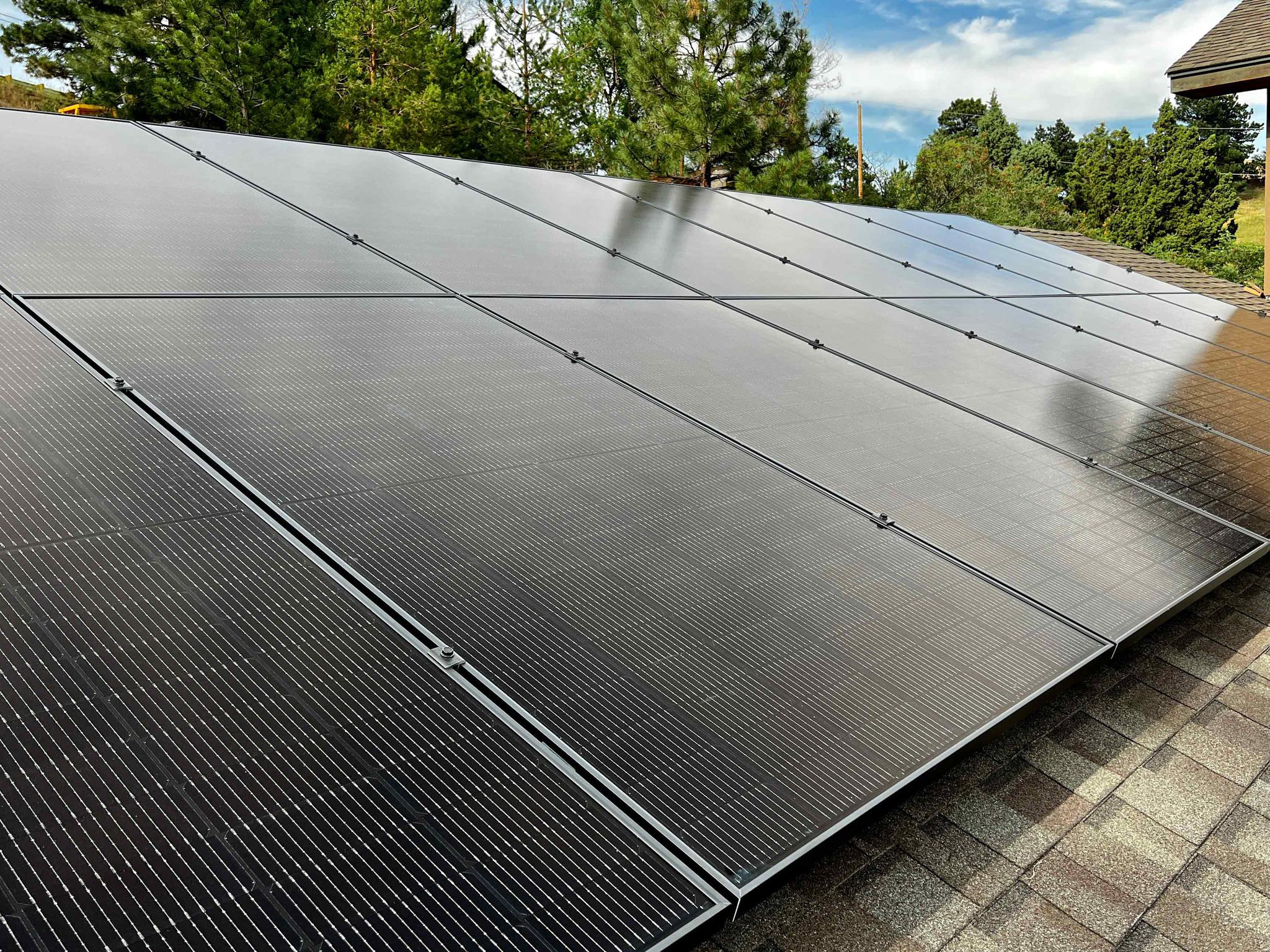Here are our latest black on black solar panels