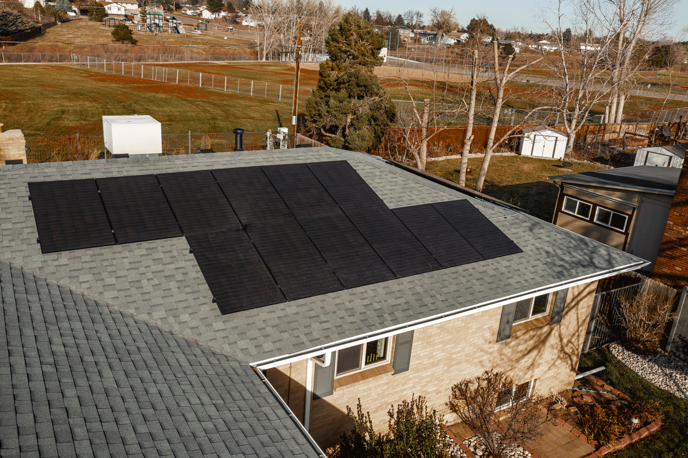 This is a 6.4KW system we completed in Littleton CO using QCELL 400W panels and Enphase microinverters.