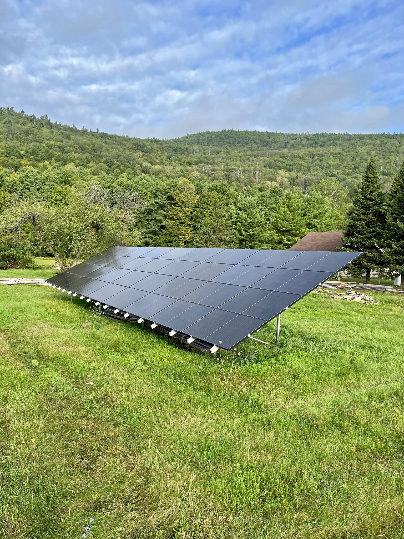 Grid tied ground rack