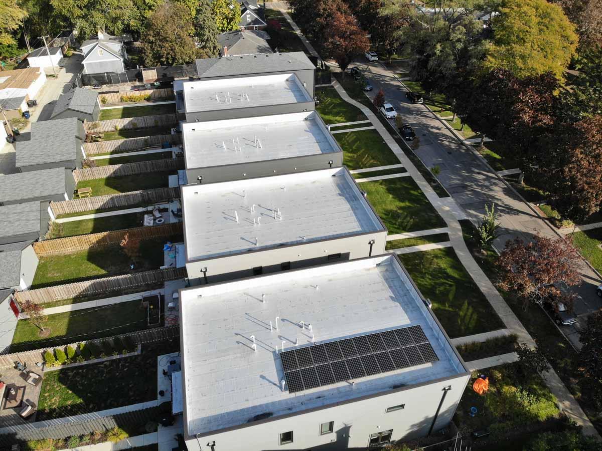Certasun flat roof solar installation
