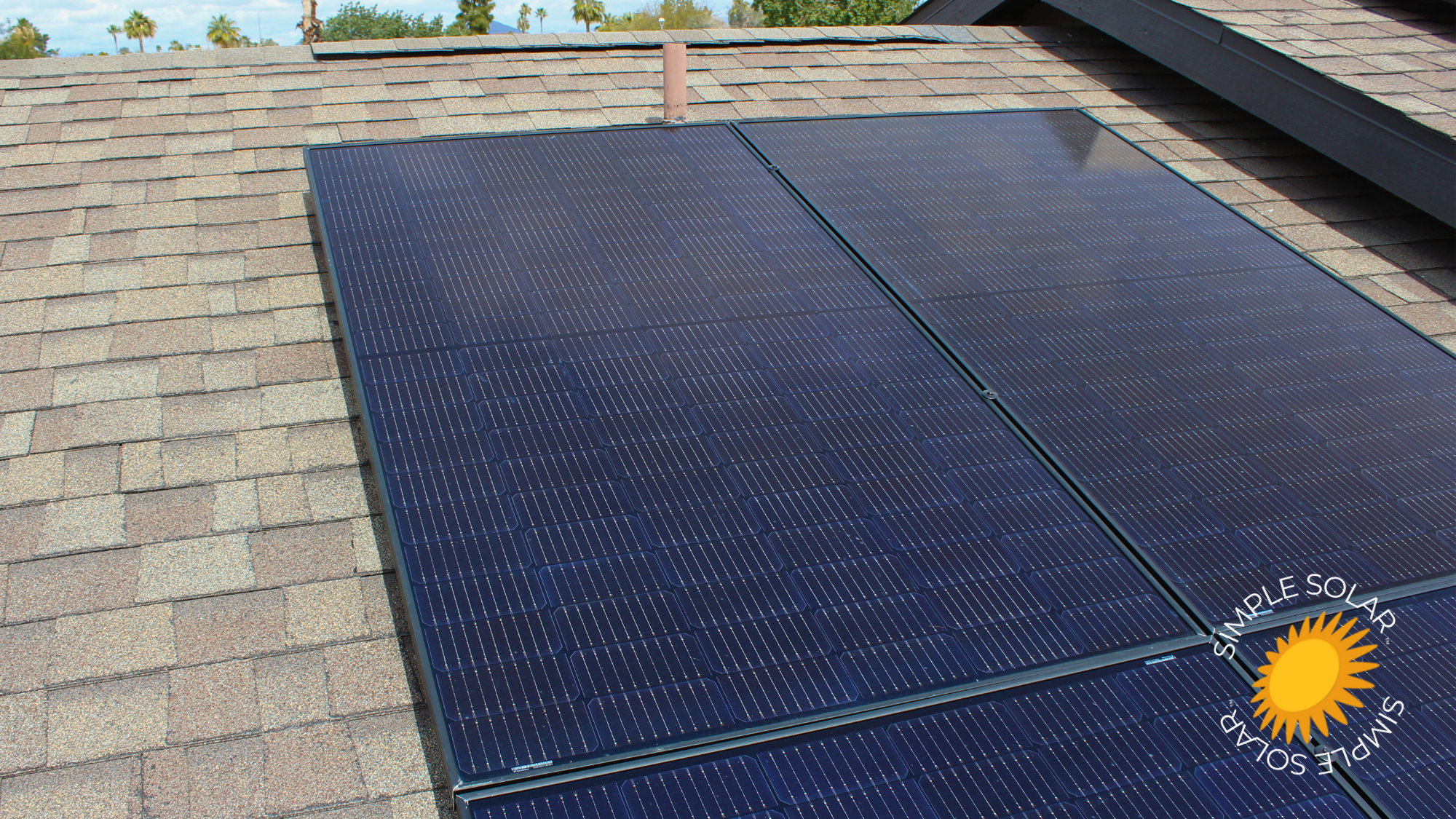 Simple Solar Aesthetic! Racking & rail hidden underneath modules, zero conduit along the roof!