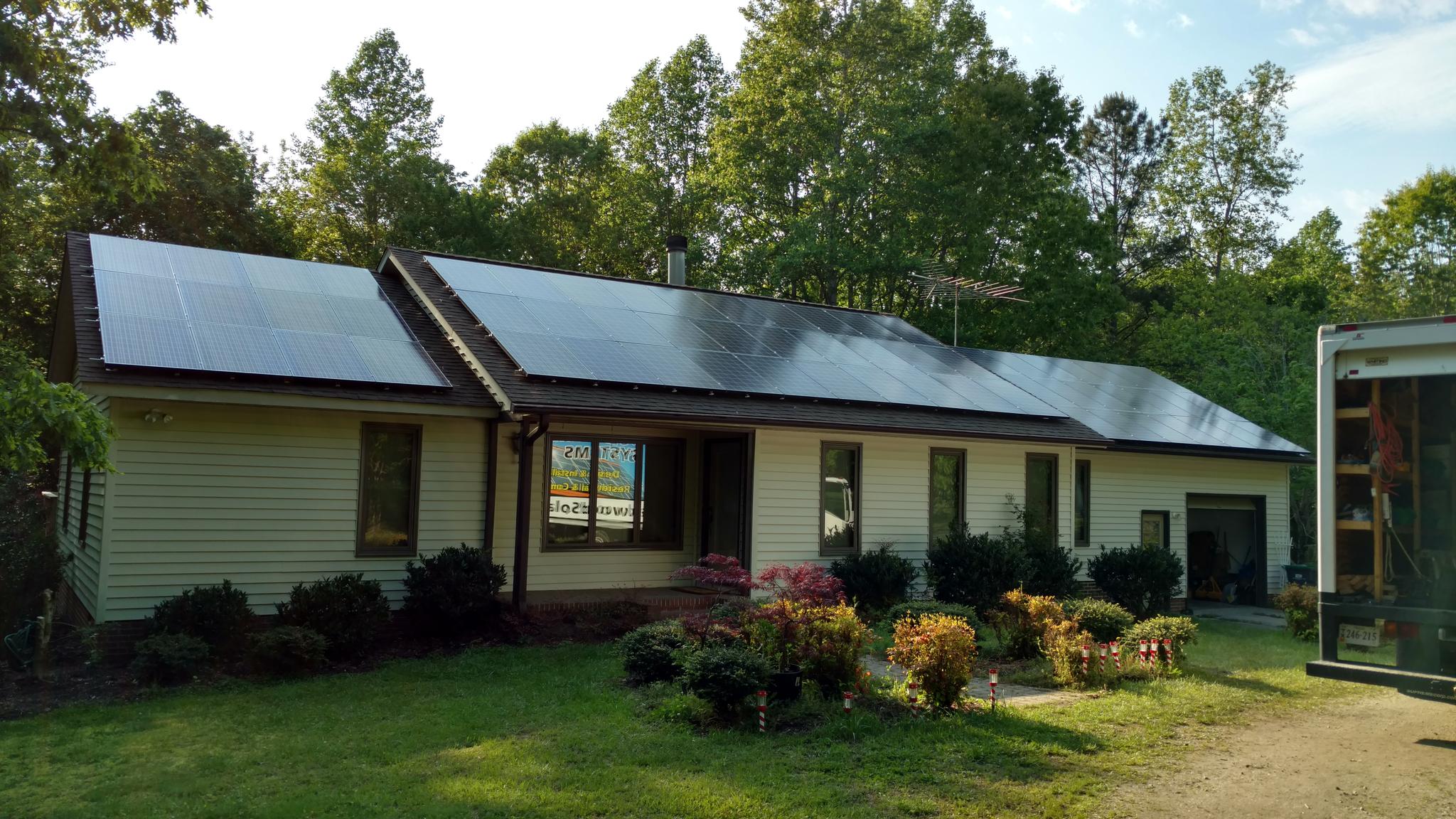 Full roof coverage for Net Zero electric bill