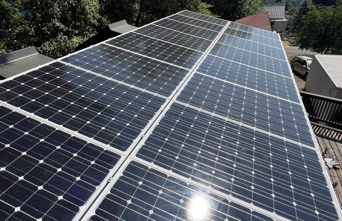 Enphase System, Metal Roof