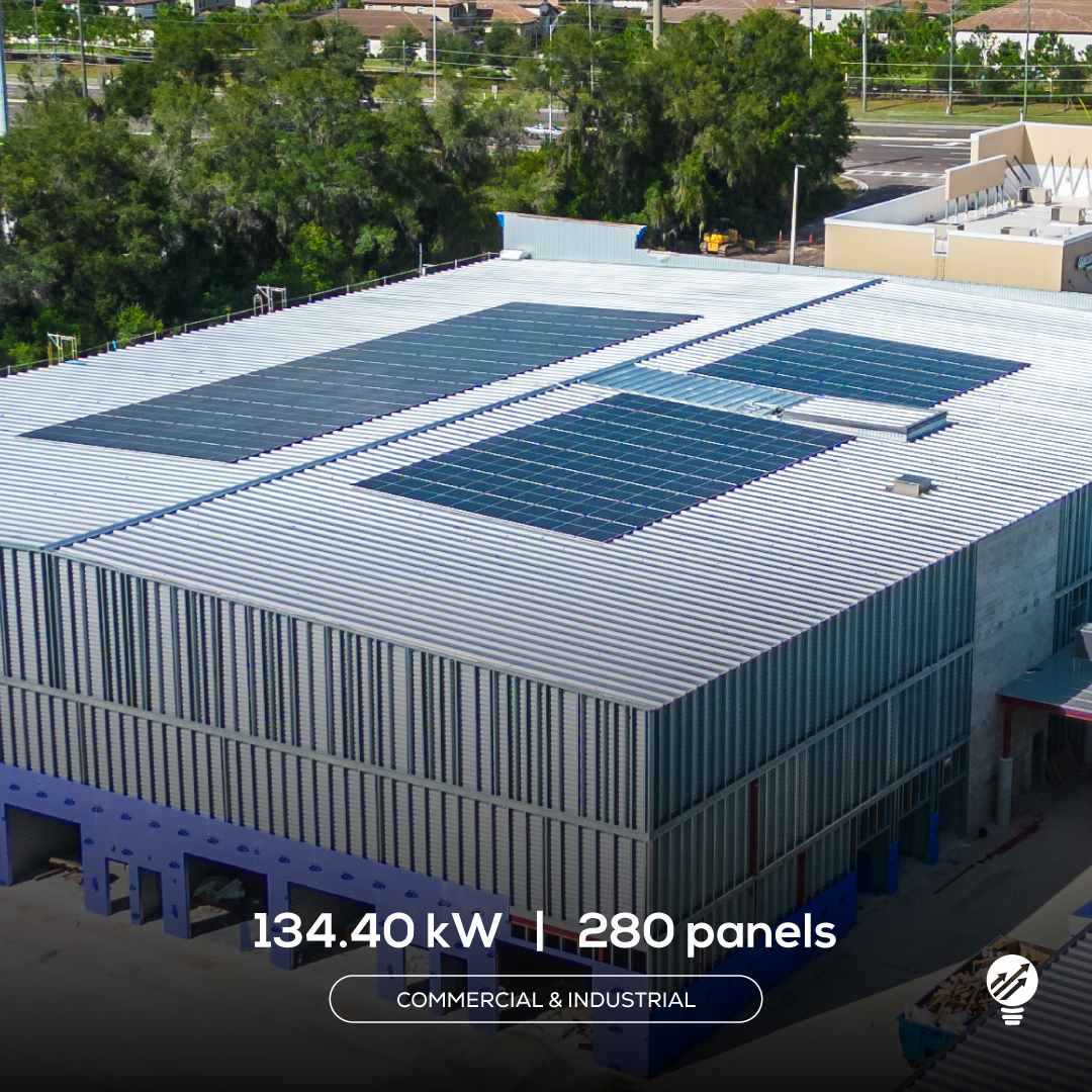 Solar Commercial & Industrial | 134.40 kW | 280 panels