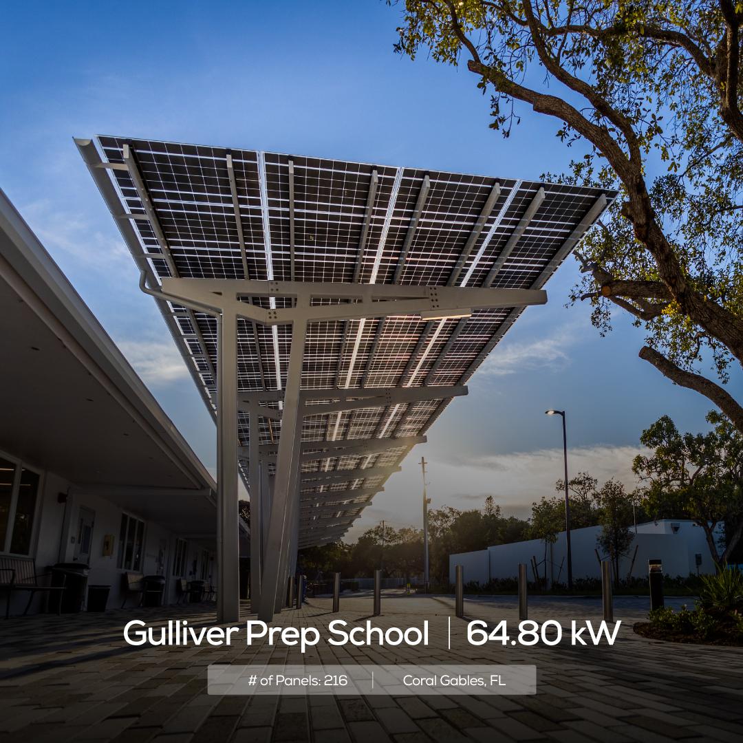 Guilliver Prep School Solar Canopy
