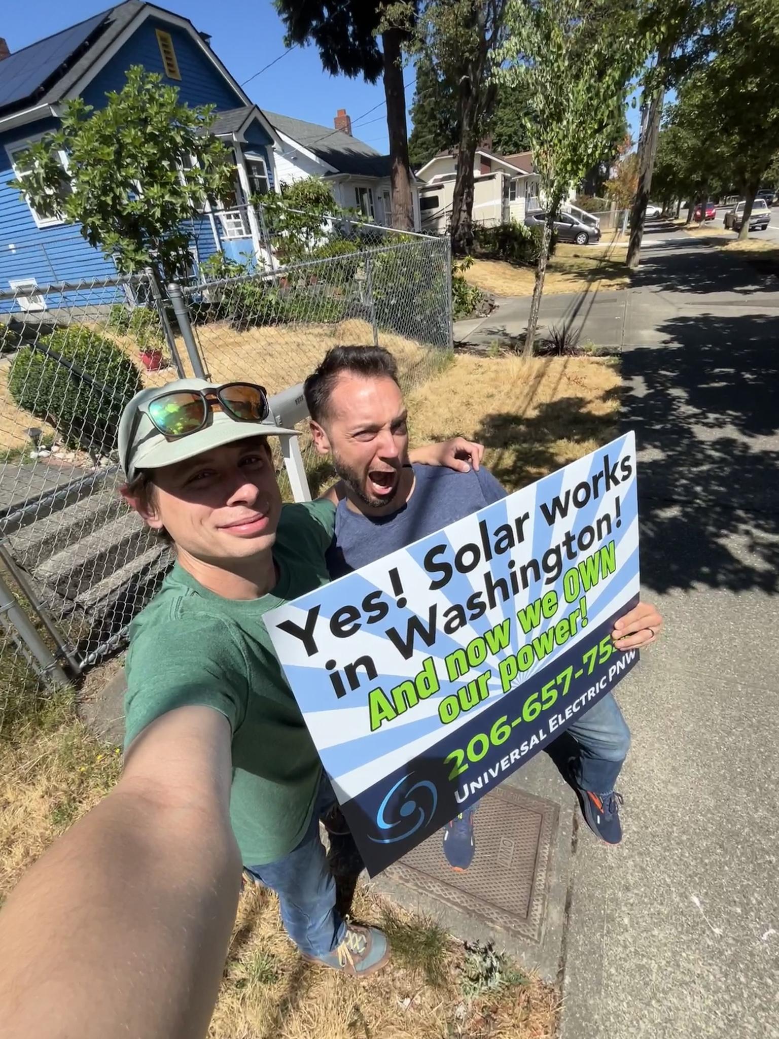 Happy to have solar power!!!