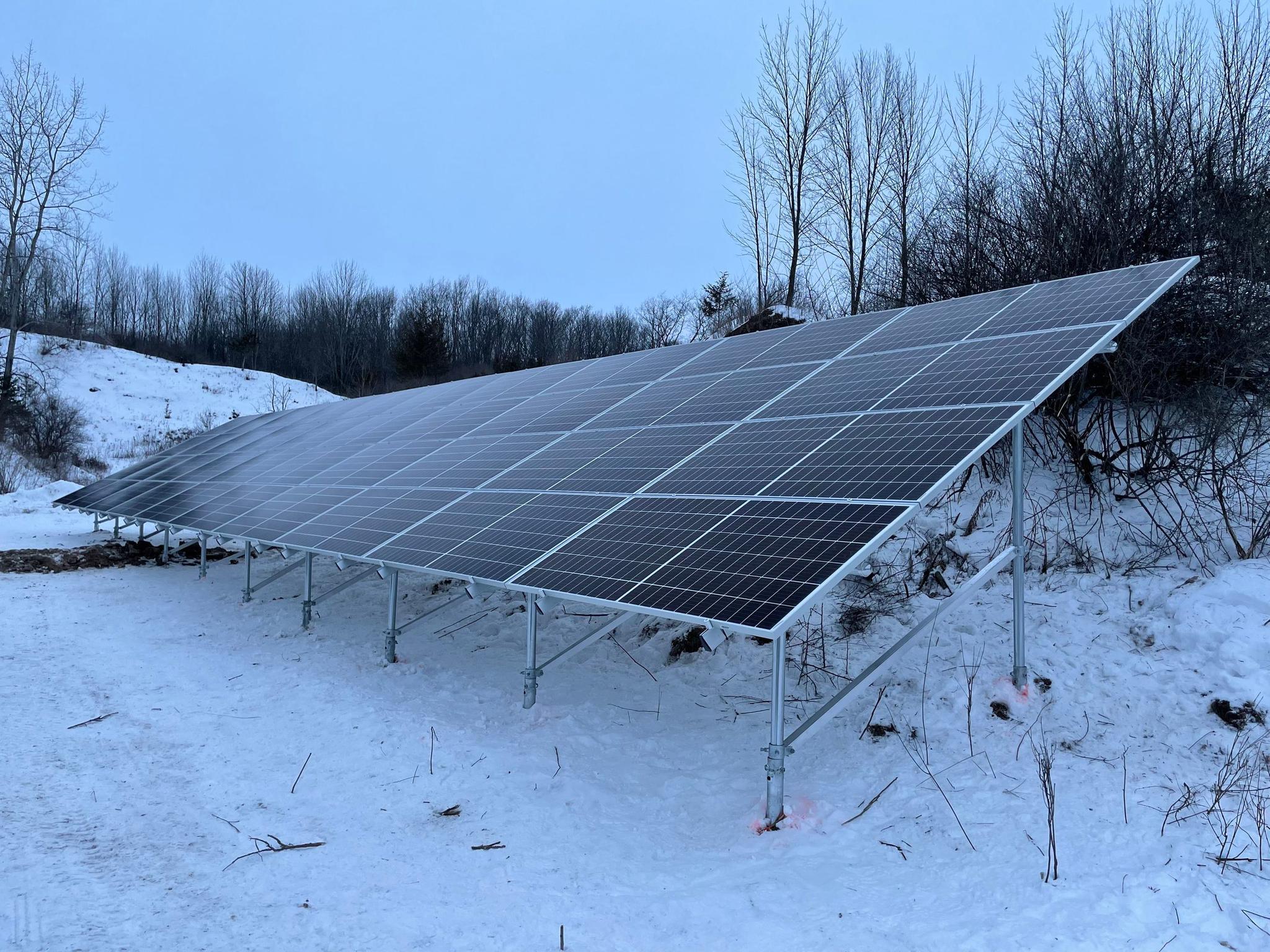 Winter Ground Array Installation