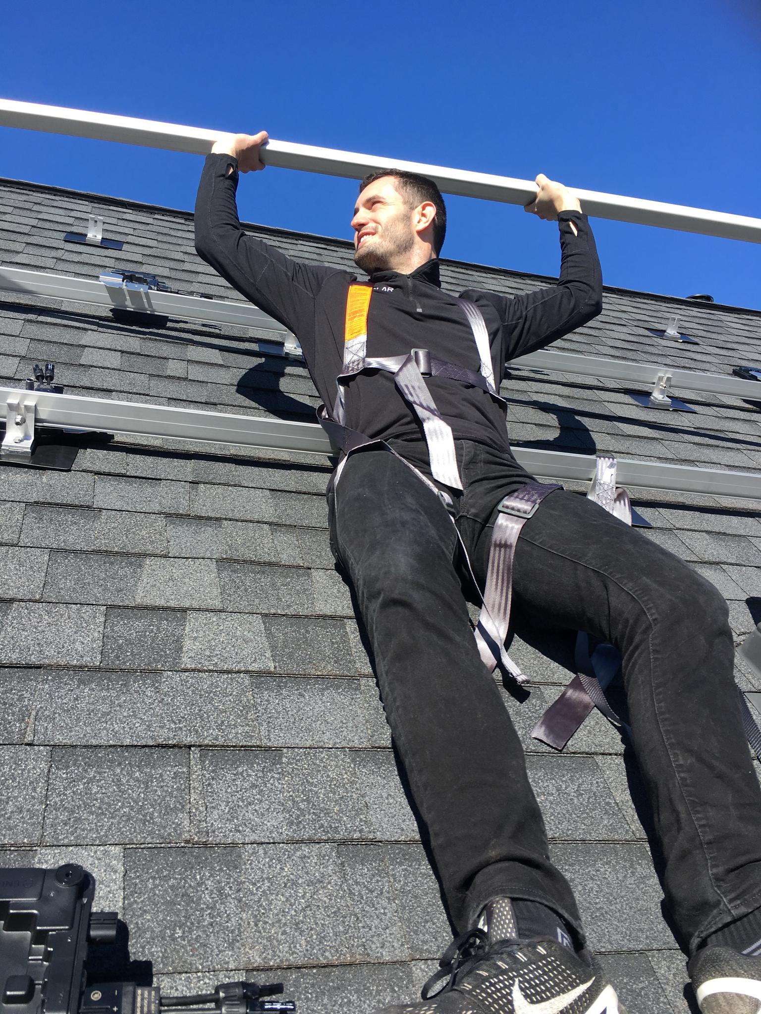 Installing on a 12/12 pitch! Charleston, SC