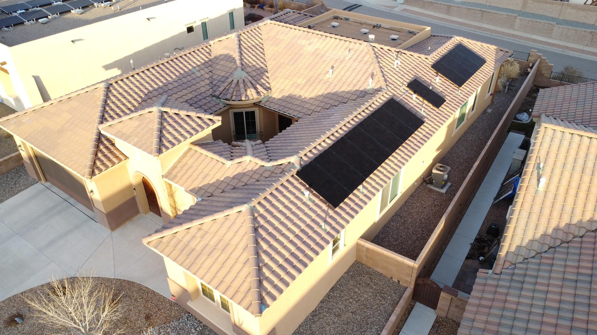 Tile roof installation