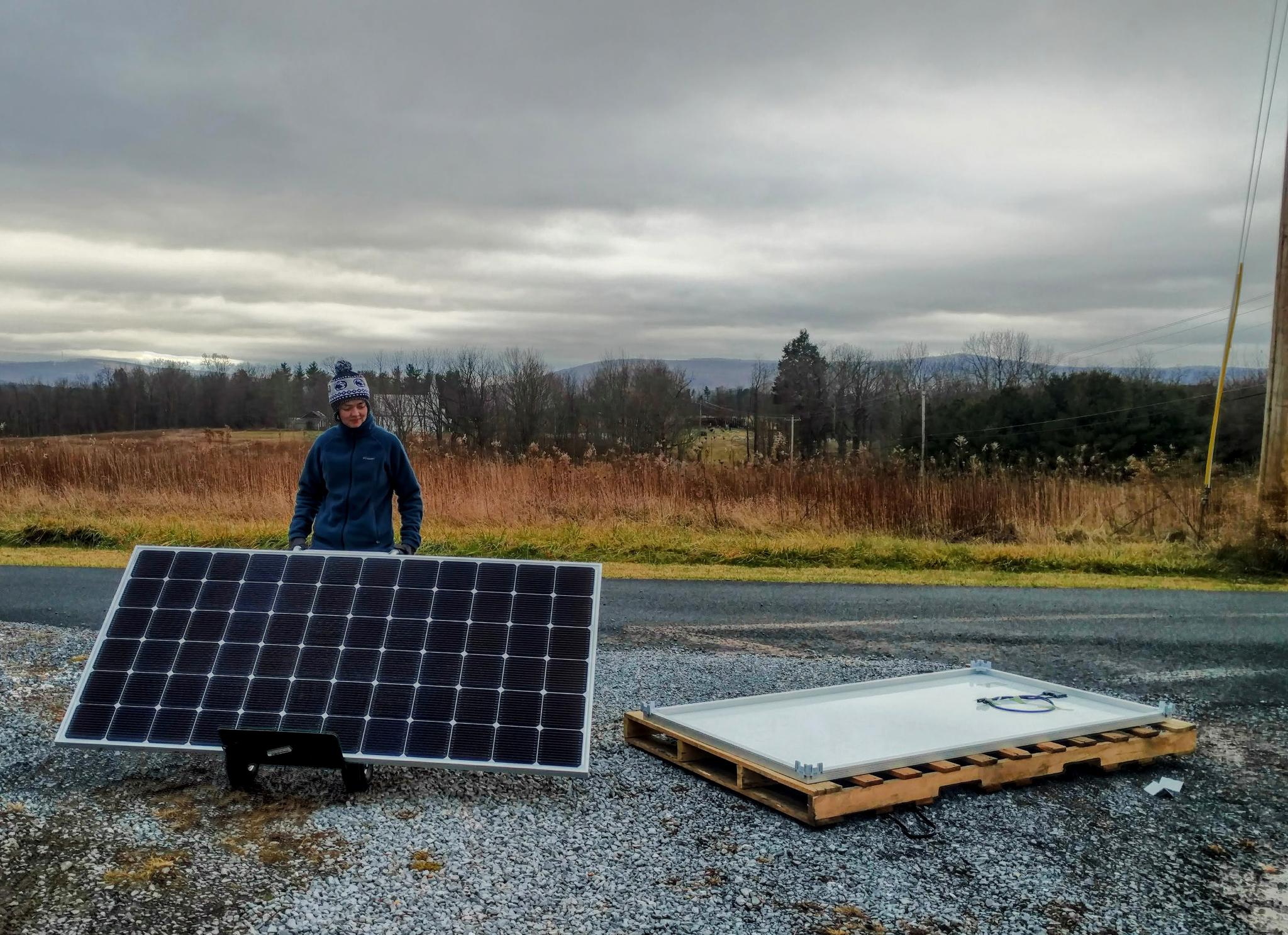 Her first installation!