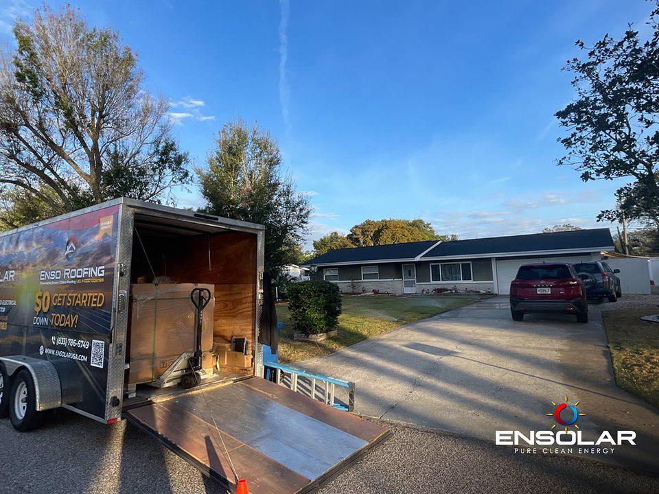 Arriving at our customer's home early in the morning