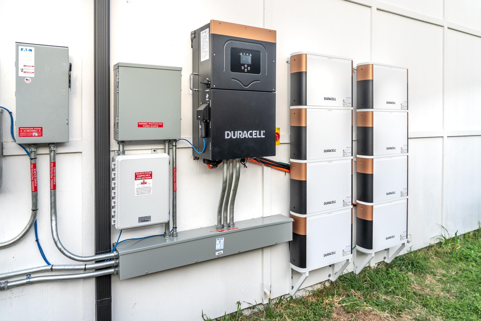 Duracell Solar Battery Installation