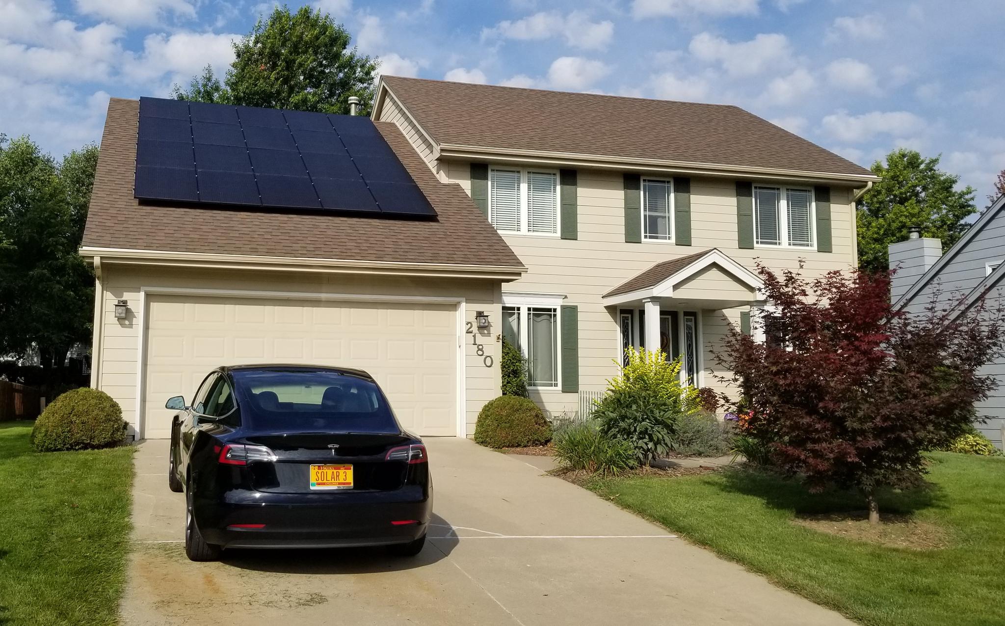 Residential roof array