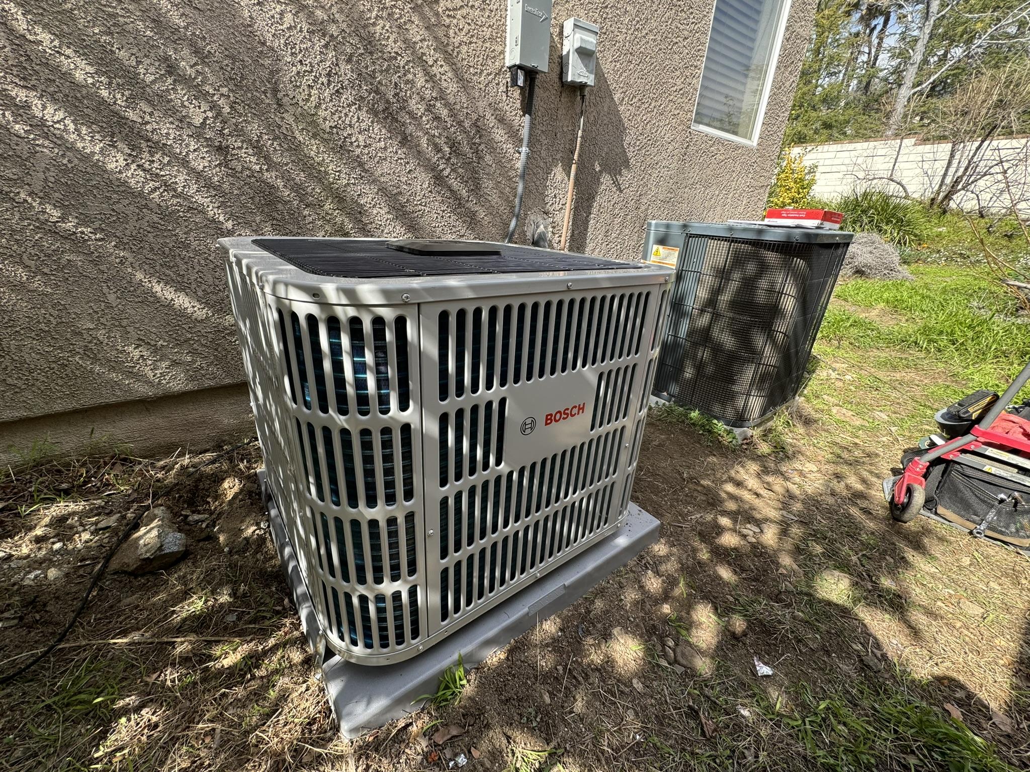 Old vs new condenser(s) side by side.