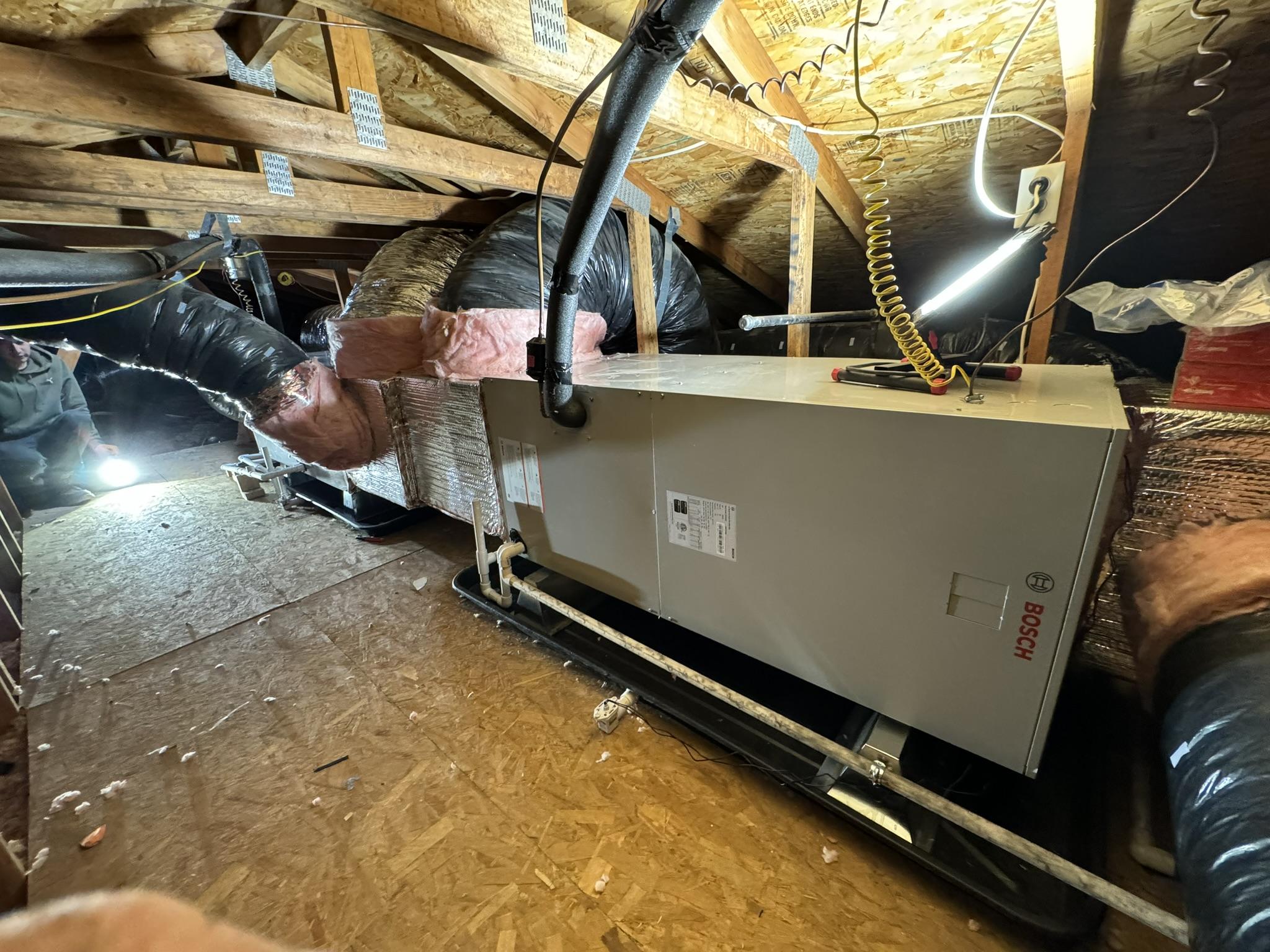 Twin Bosch 20 SEER Air handler Installation Unit 2