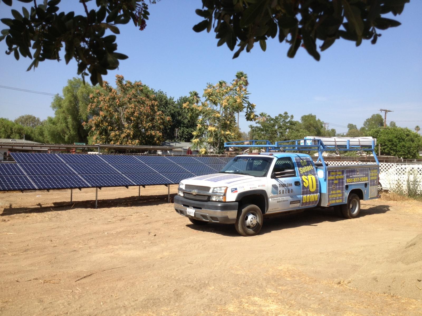 Commercial ground mounted solar systems.