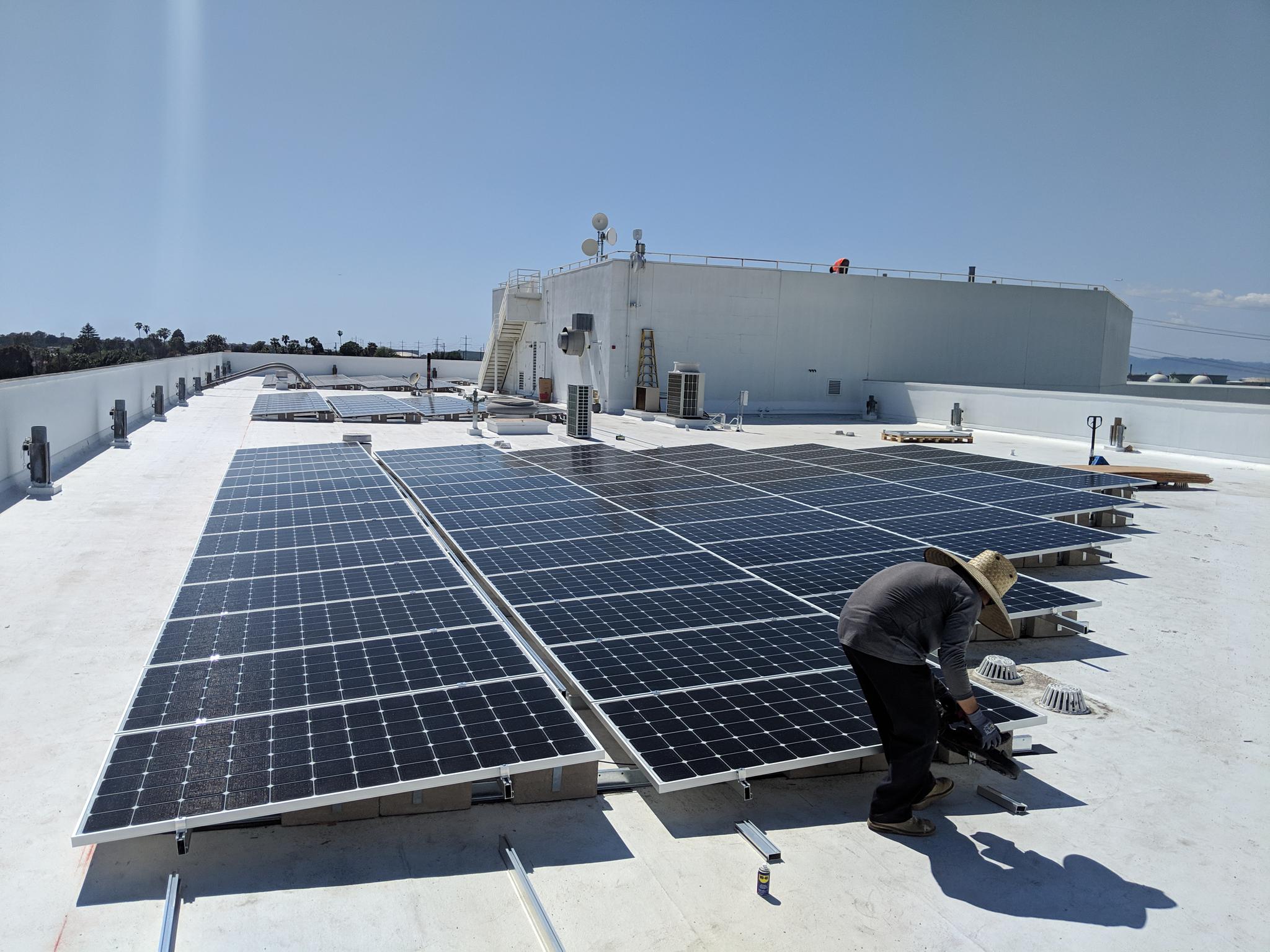 Touching up end of arrays on this installs