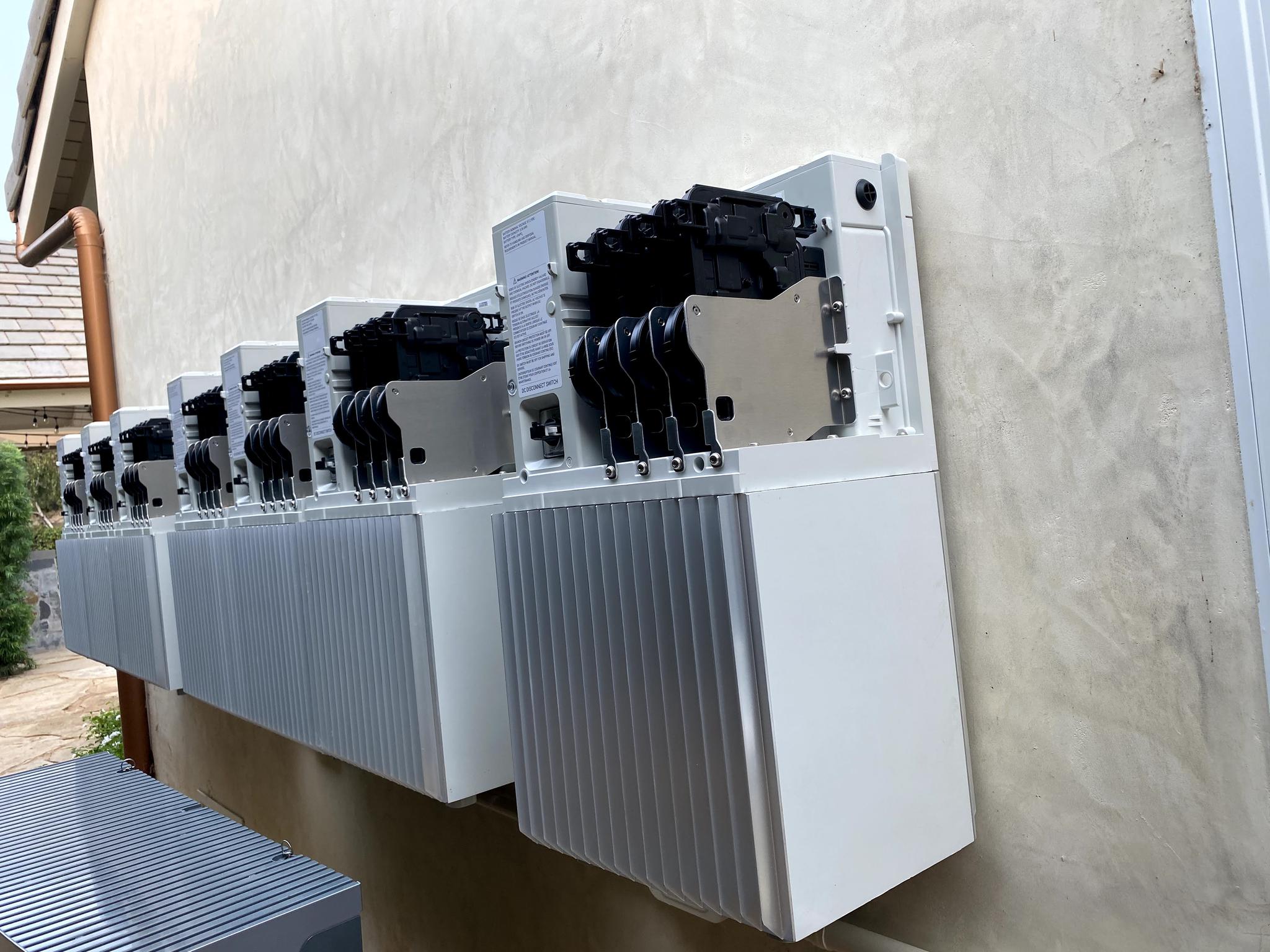 Enphase Ensemble Batteries w/o their covers