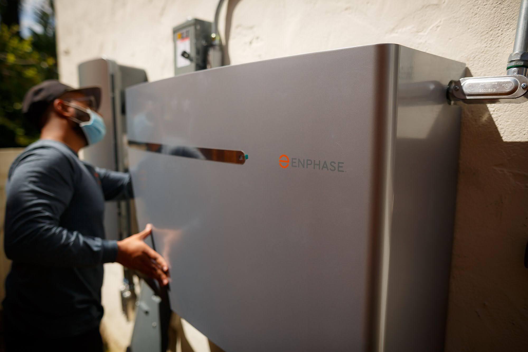 Enphase Ensemble cover going up