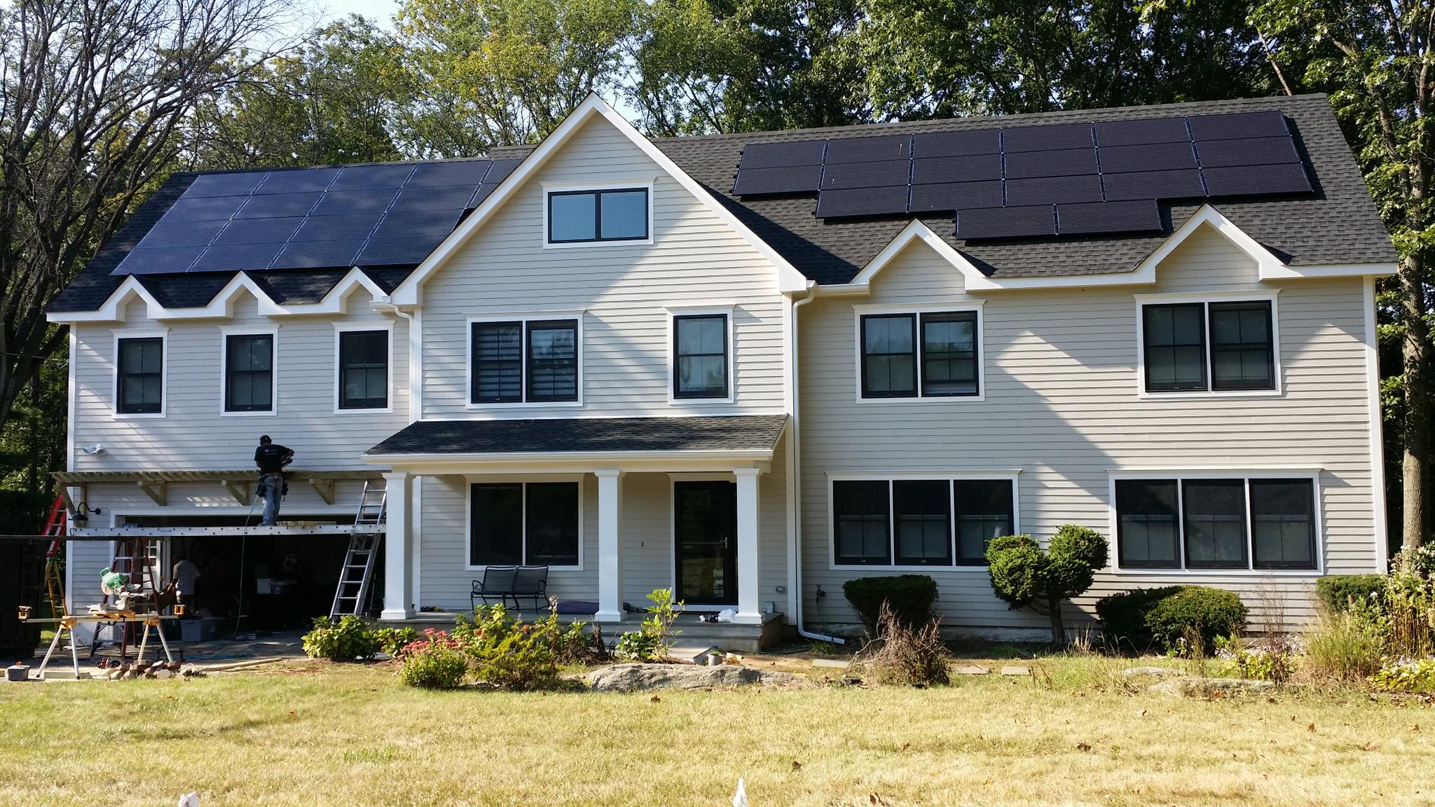 Residential solar install in Greenwich, CT