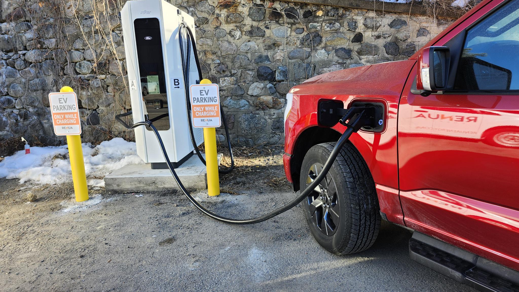 EV charging stations installed for Morris Ford.