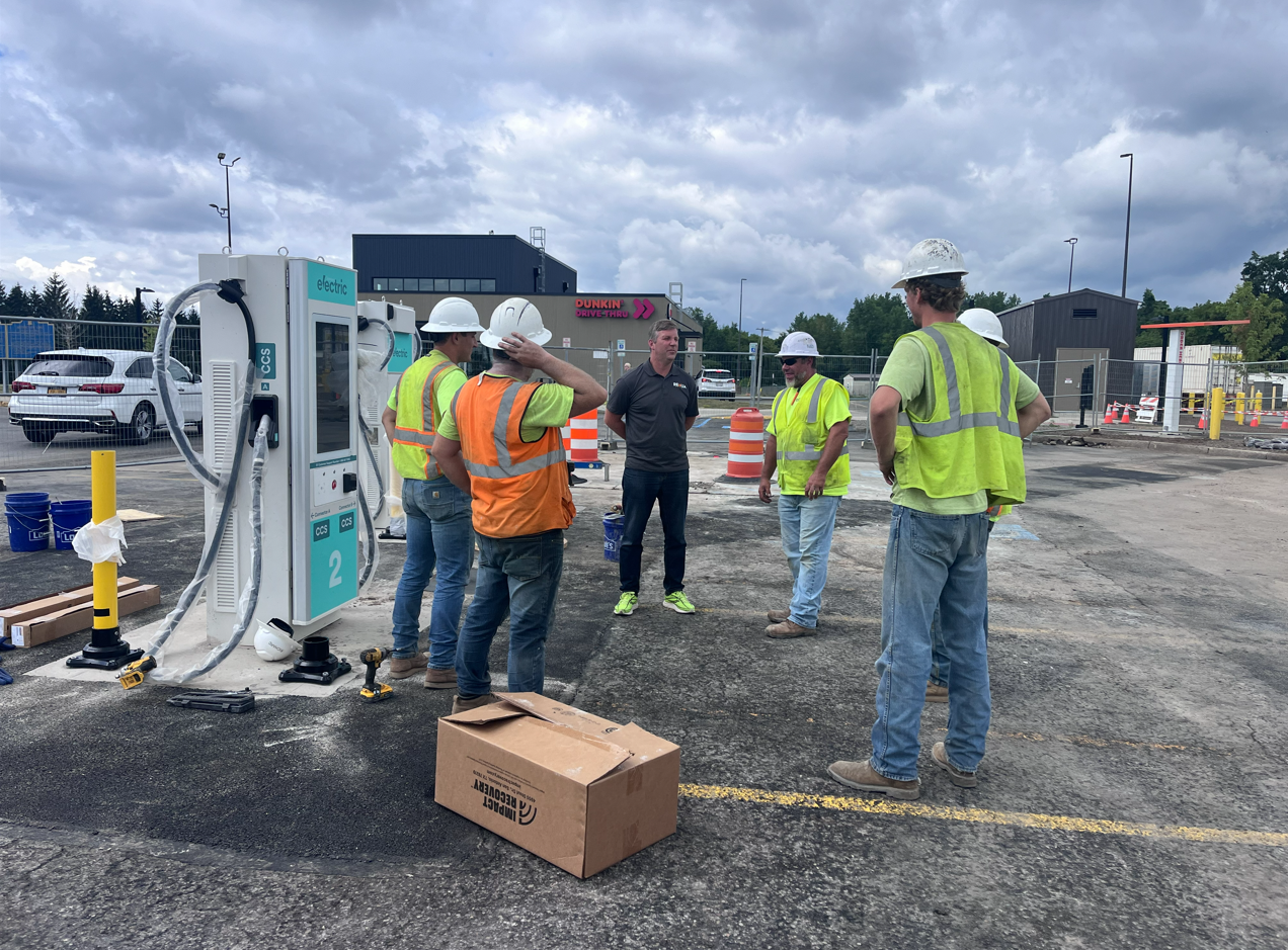 Team members at job site.