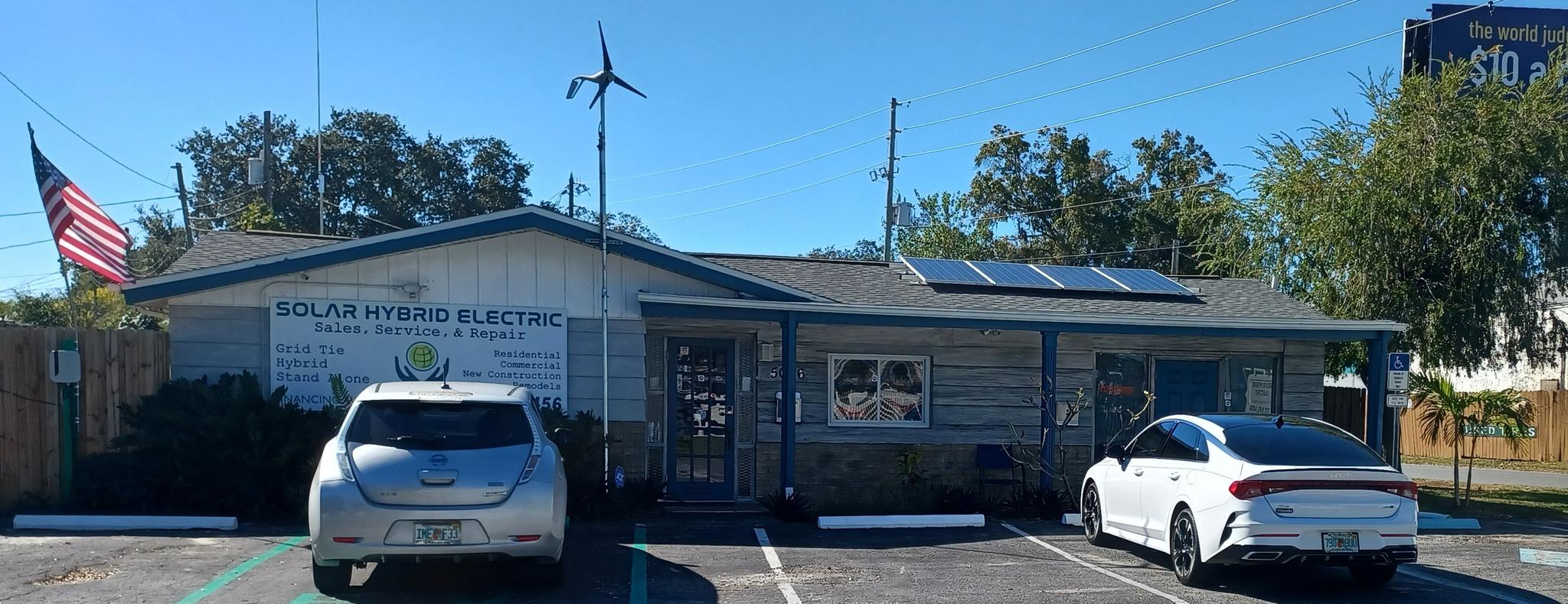 The Front of Our Shop in New Port Richey That has been occupied by us for 12 Year with a Zero Electric Bill