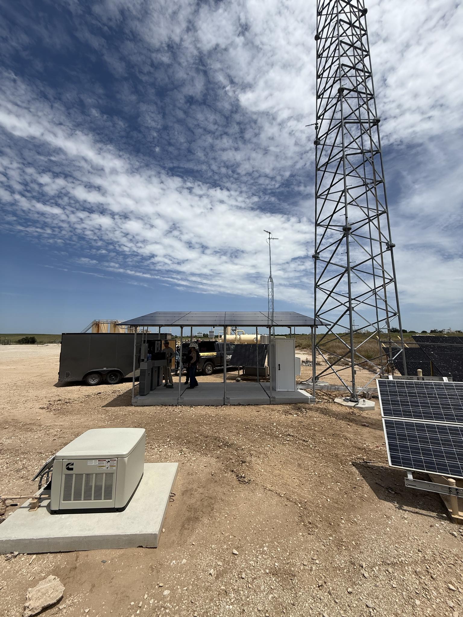 Need a pergola? This one’s built for oilfield use—but we design and install systems to match your functional and cosmetic needs.