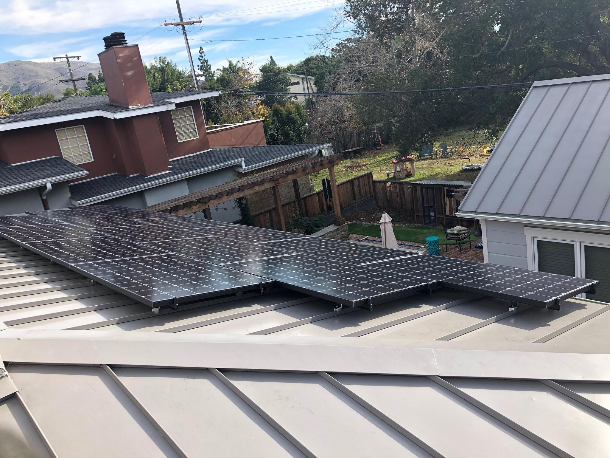 28 panel installation in San Luis Obispo