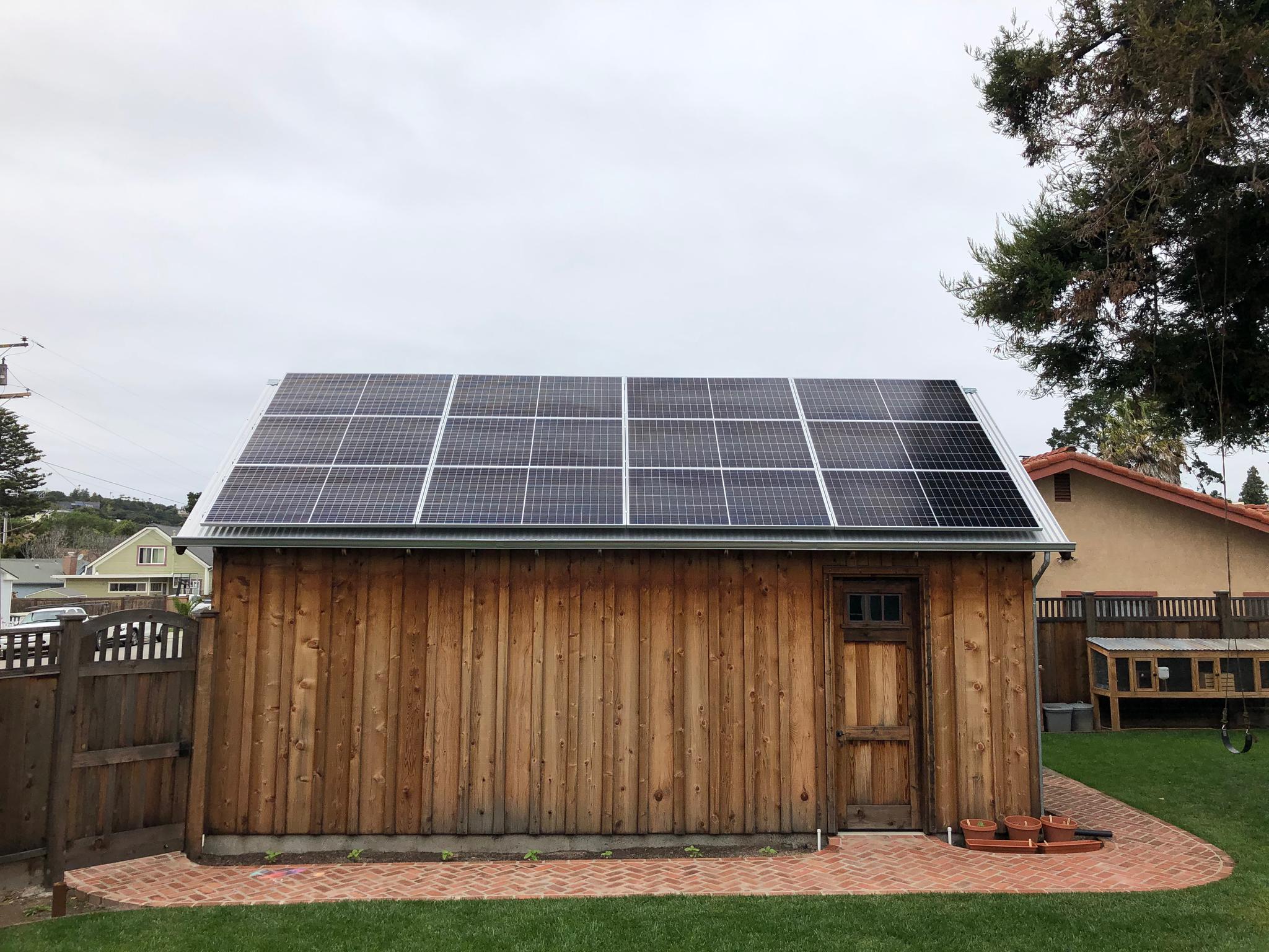 12 panel installation in Arroyo Grande