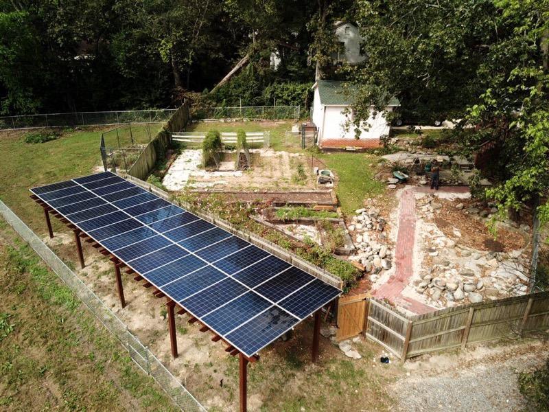 Custom Solar Pergola