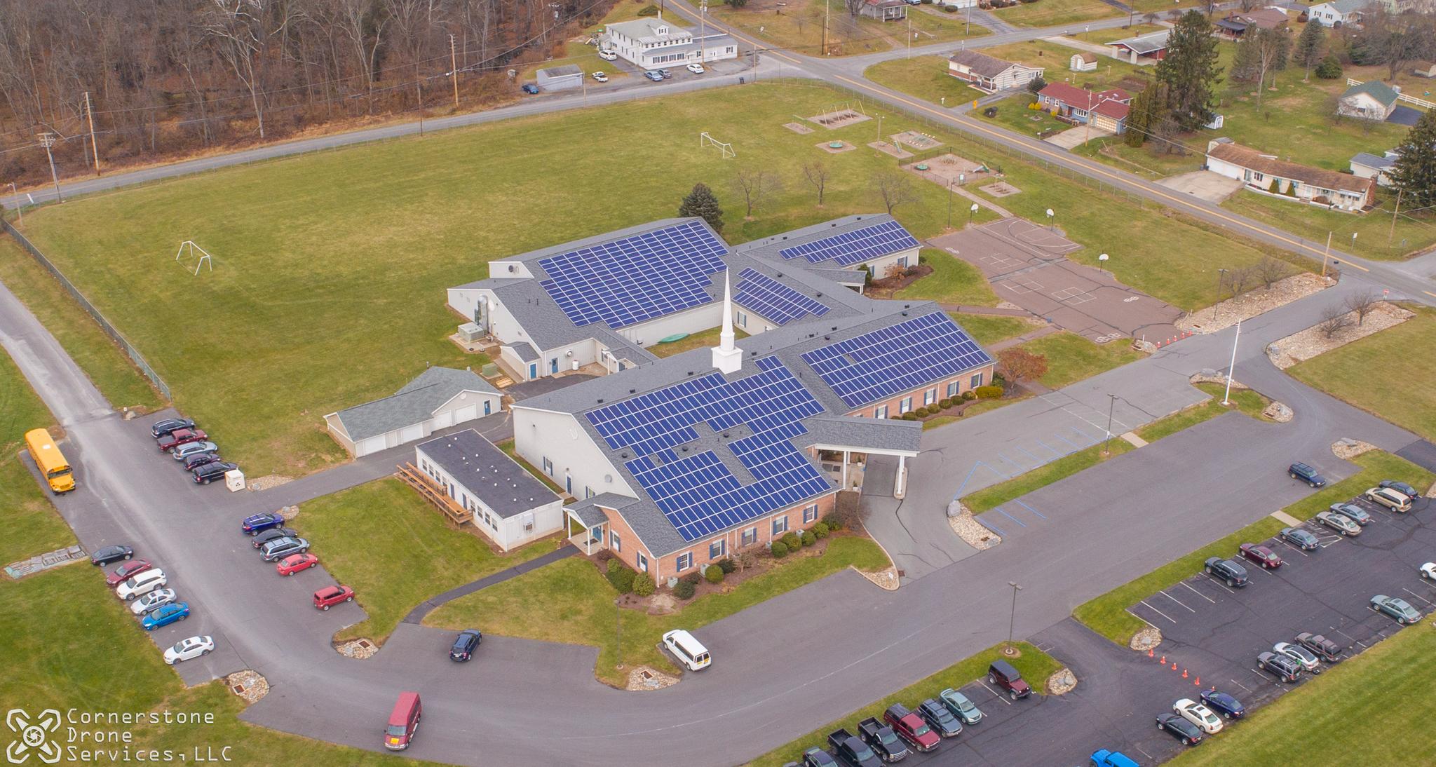 Large solar array church project.