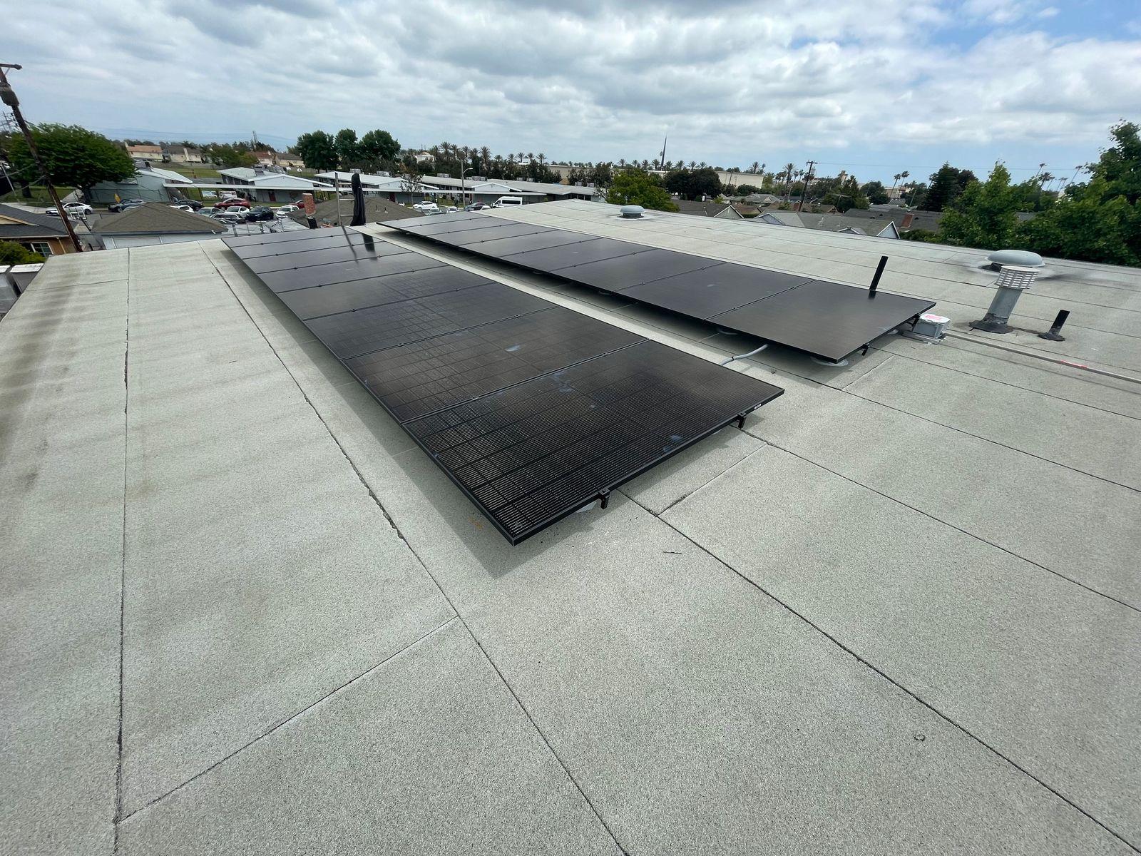 REC Panel Flat Roof Installation